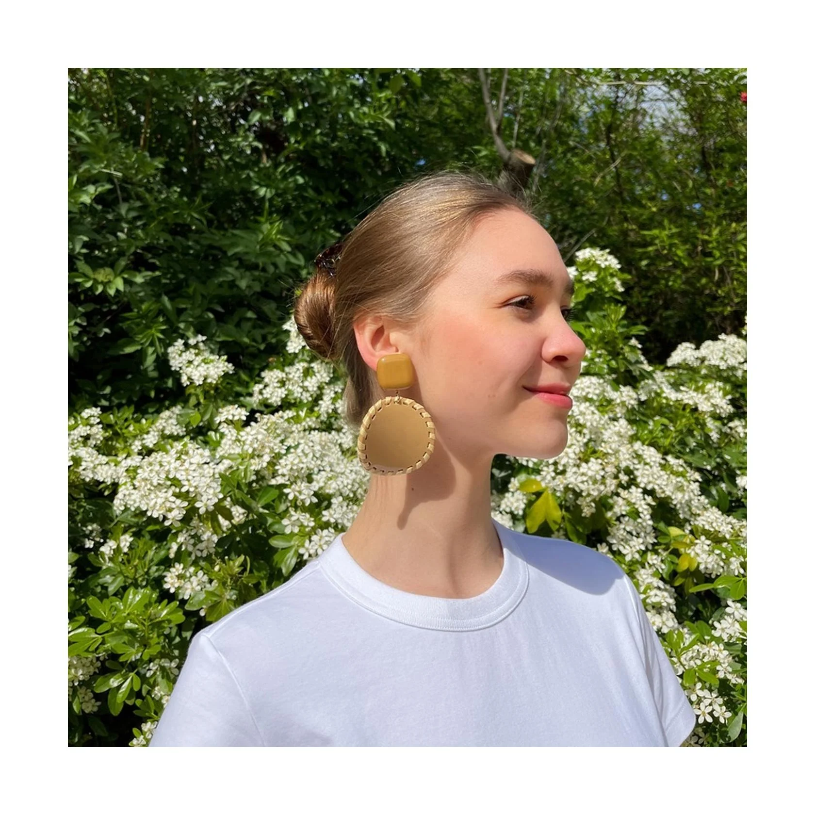 Boucles D'Oreilles Carmen - Camel - Image 3