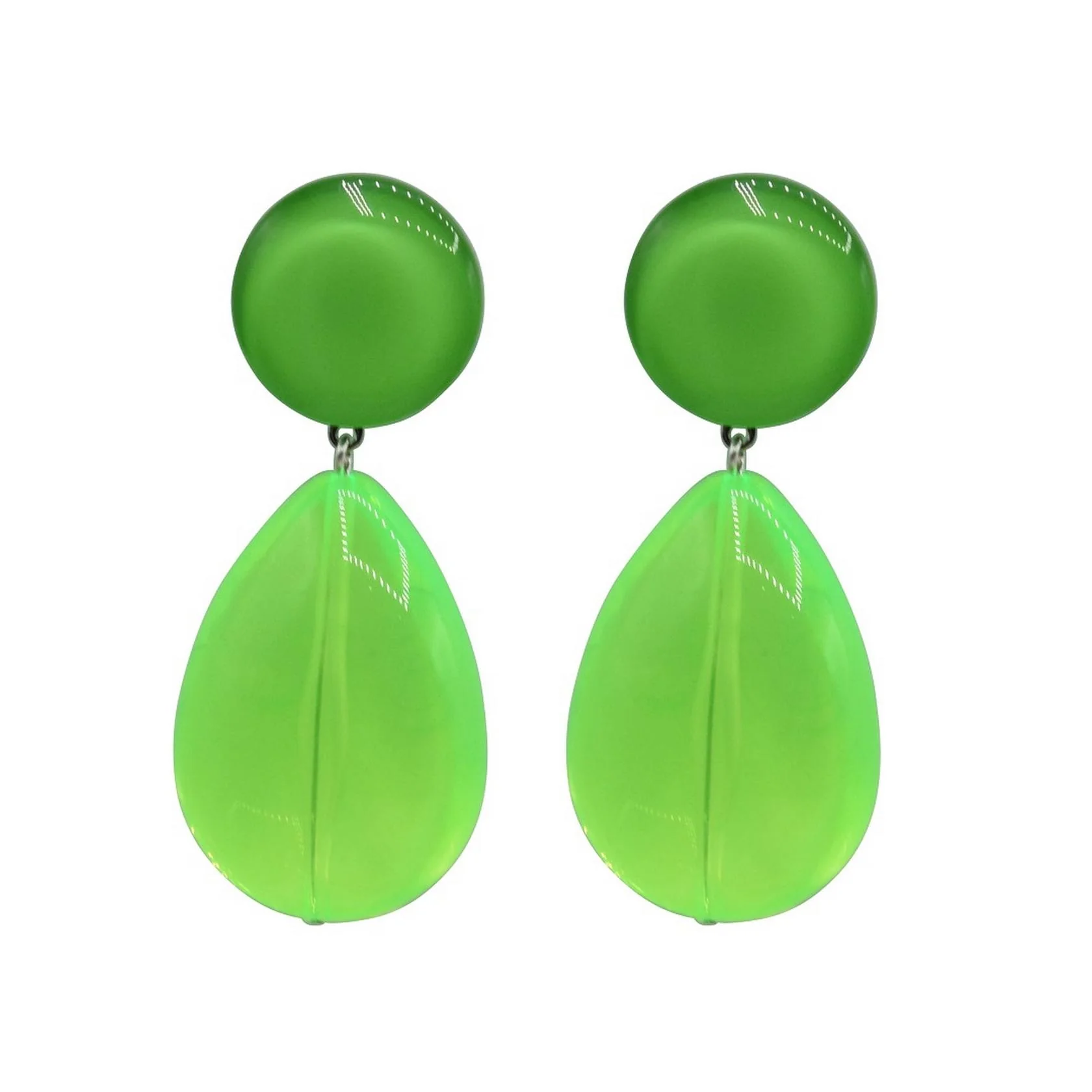 Boucles D'Oreilles Cuba - Vert Fluo - Image 2
