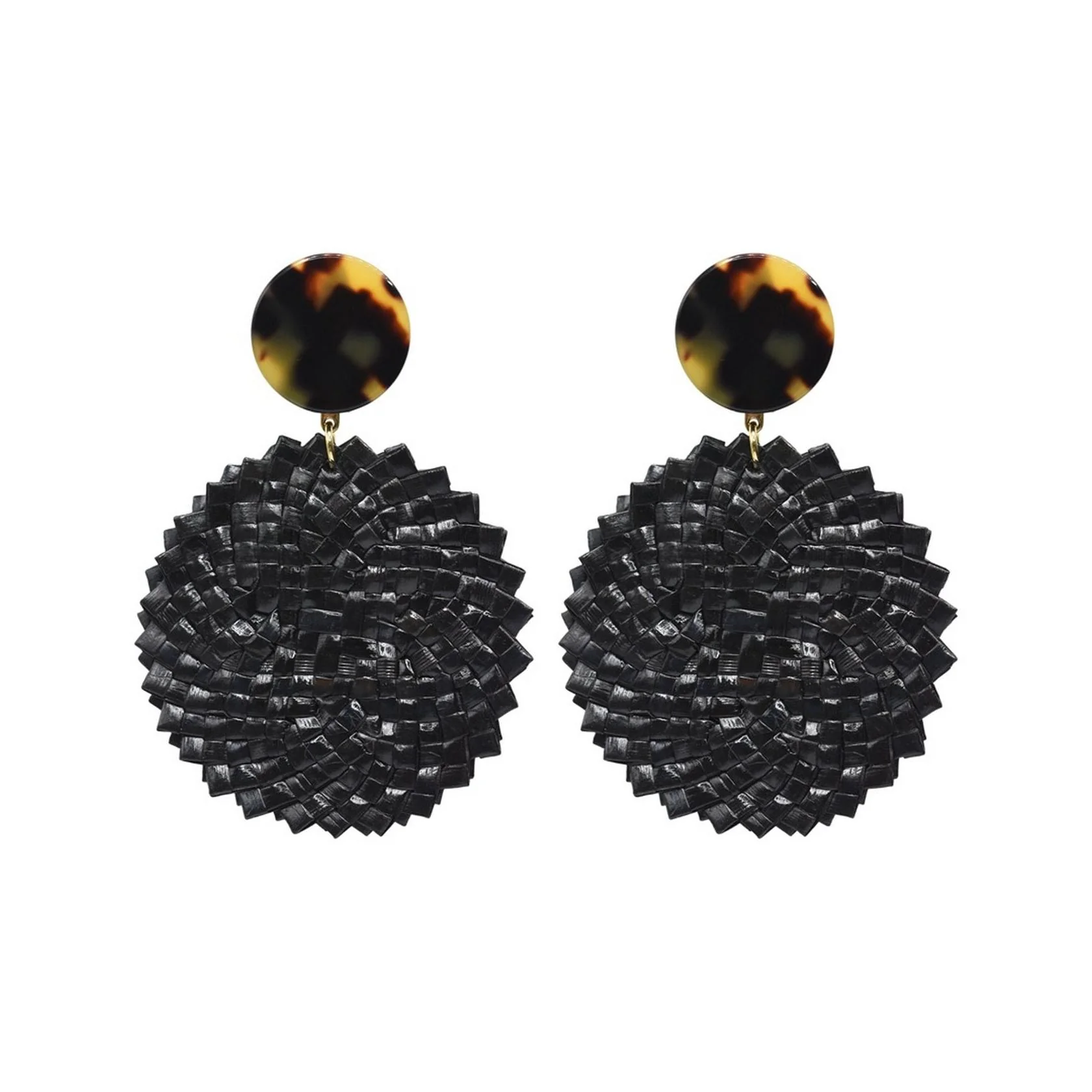 Boucles D'Oreilles Plage M - Noir - Image 2