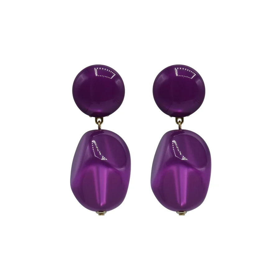 Boucles D'Oreilles Tulum - Violet - Image 2