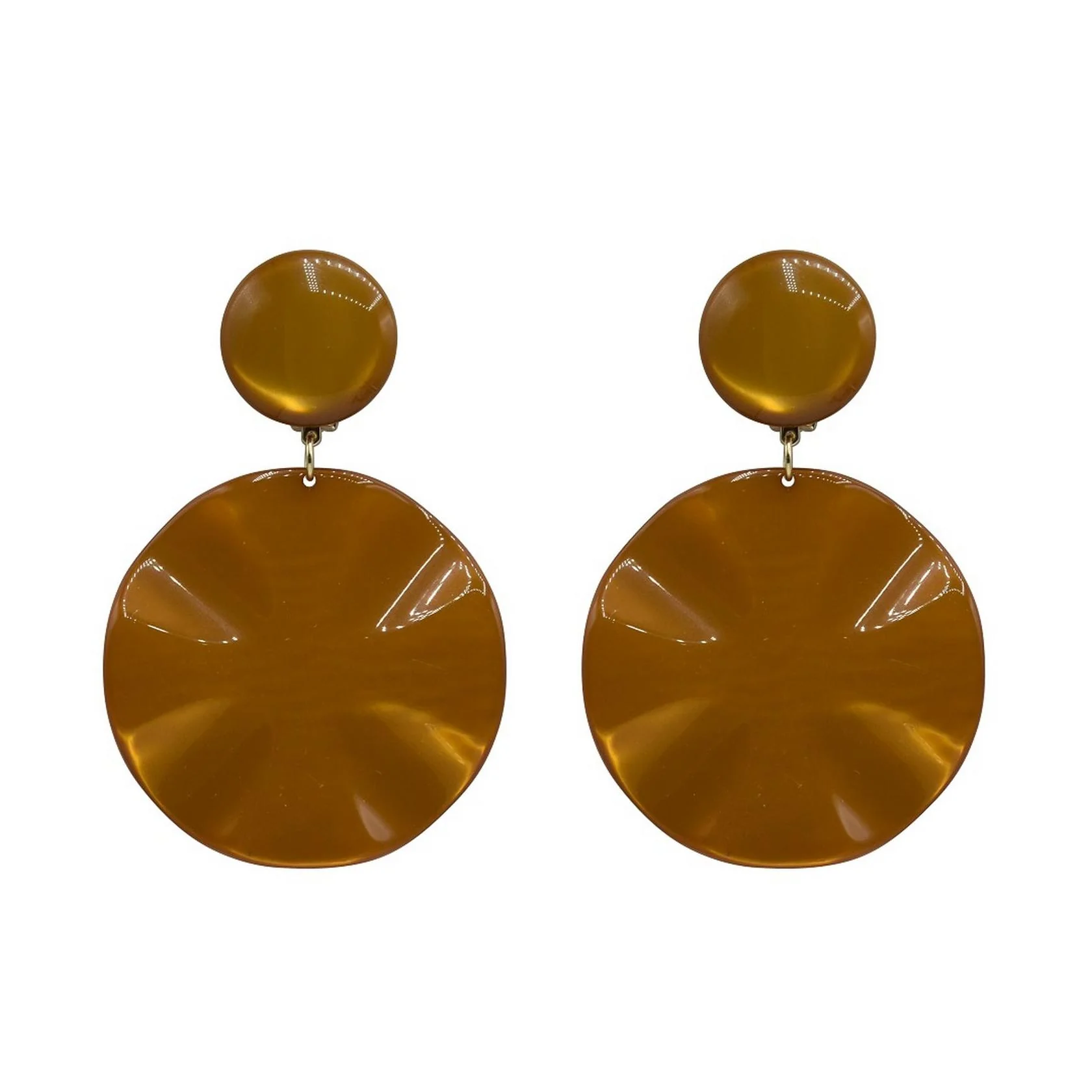 Boucles D'Oreilles Venus M - Caramel - Image 2