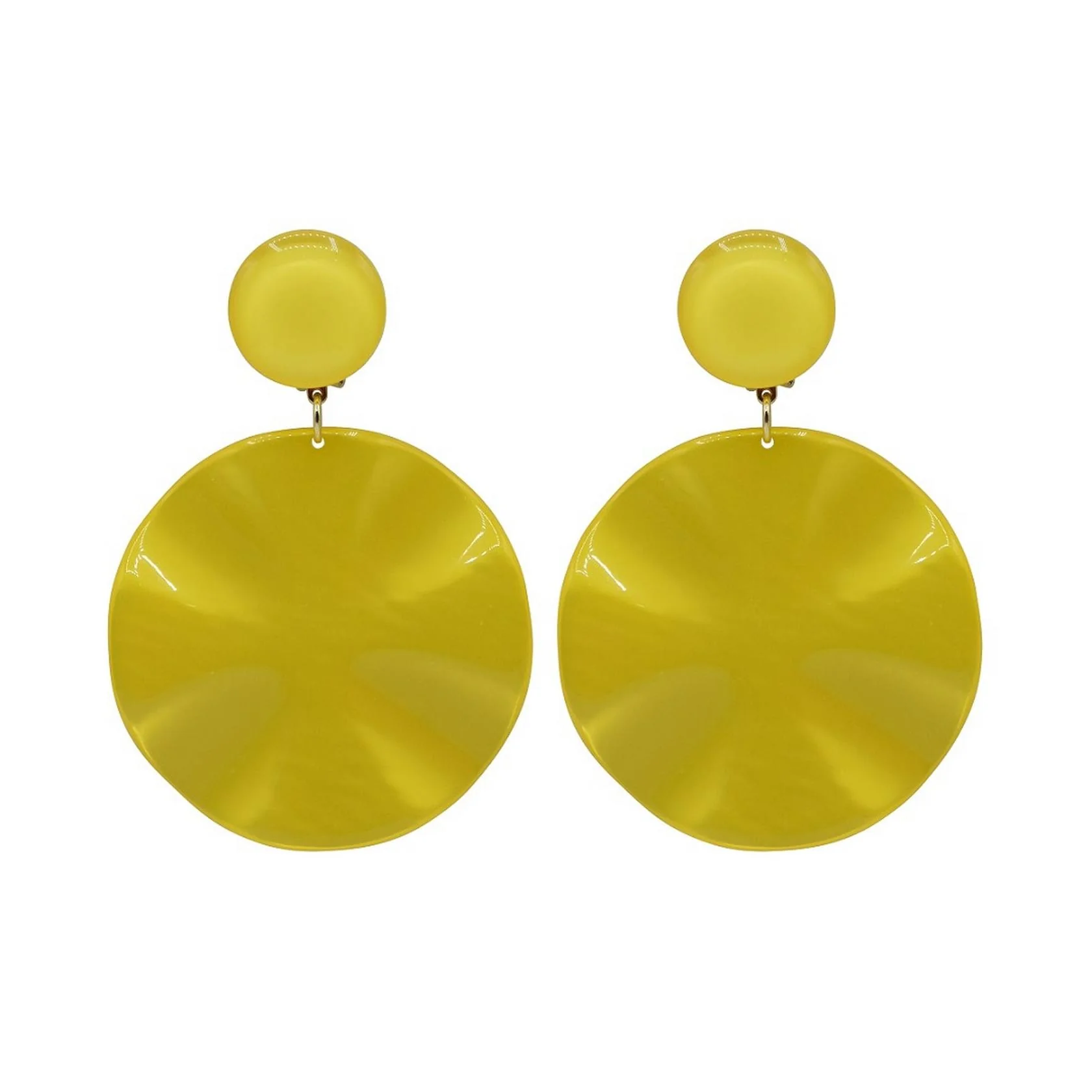 Boucles D'Oreilles Venus M - Jaune - Image 2