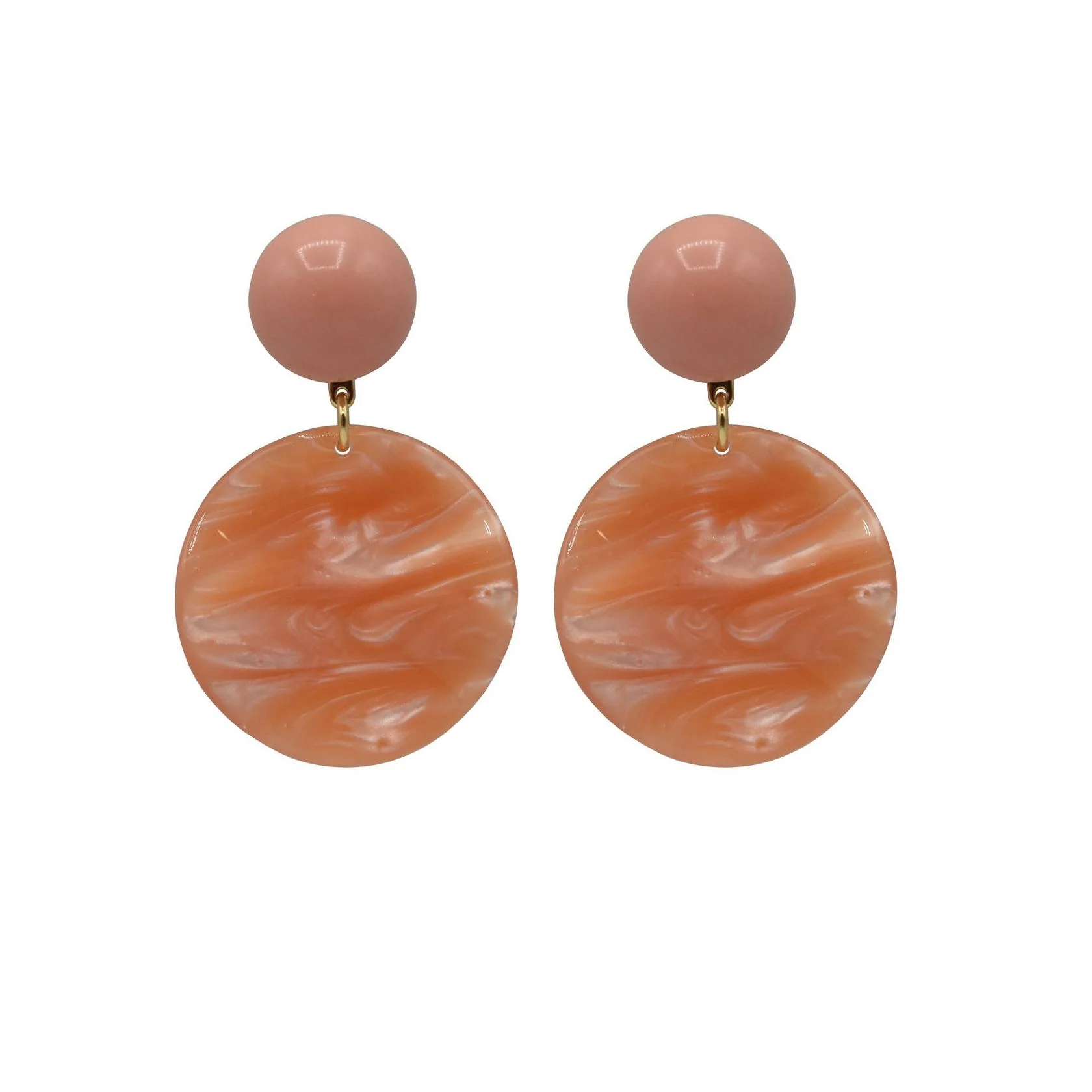 Boucles D'Oreilles Venus S - Saumon - Image 2