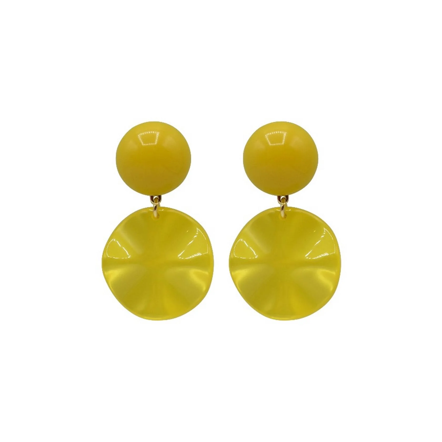 Boucles D'Oreilles Venus Xs - Jaune - Image 2