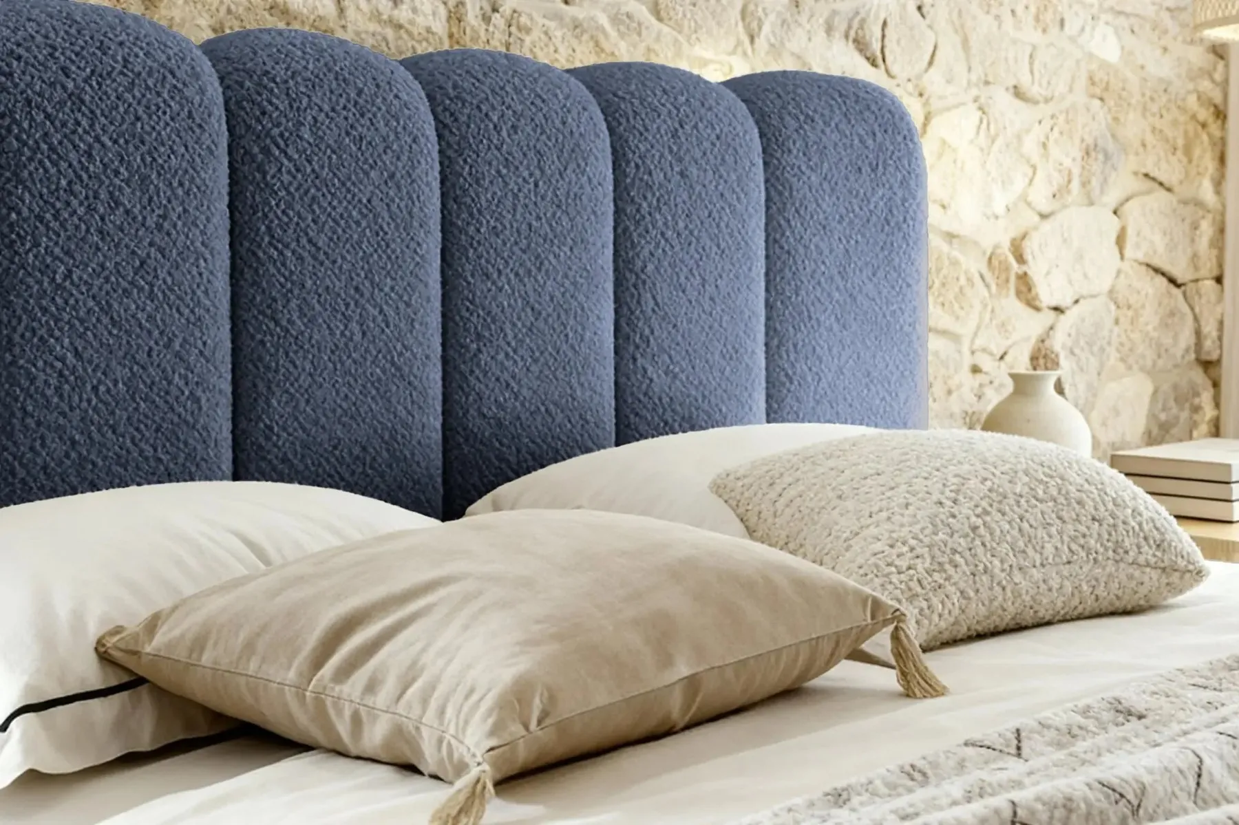 Garance - Lit Coffre Tissu Chenille 140X200Cm - Image 24