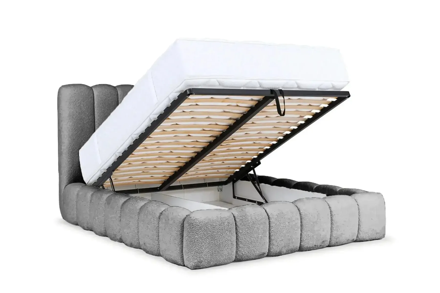 Garance - Lit Coffre Tissu Chenille 140X200Cm - Image 38