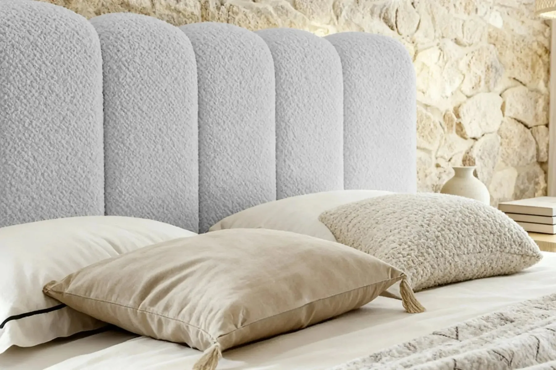 Garance - Lit Coffre Tissu Chenille 140X200Cm - Image 43