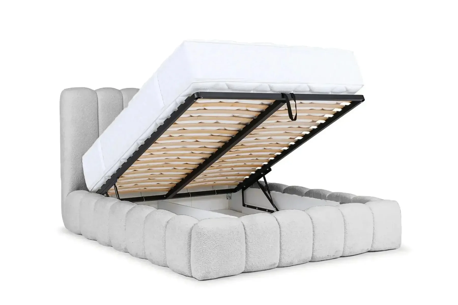 Garance - Lit Coffre Tissu Chenille 140X200Cm - Image 48