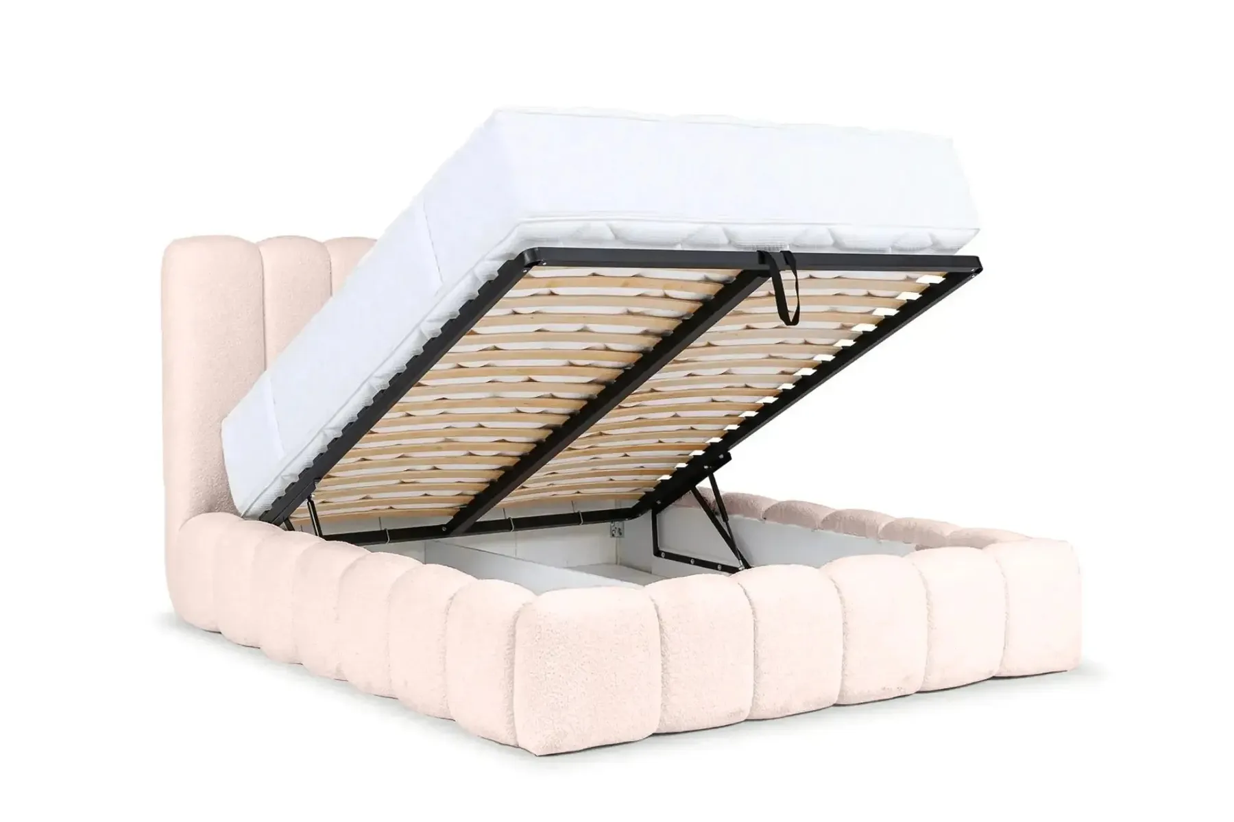 Garance - Lit Coffre Tissu Chenille 140X200Cm - Image 58