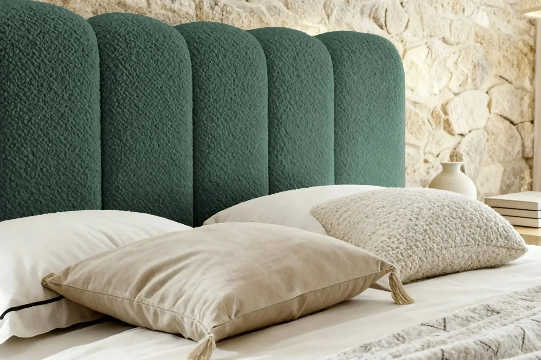 Garance - Lit Coffre Tissu Chenille 140X200Cm - Image 63