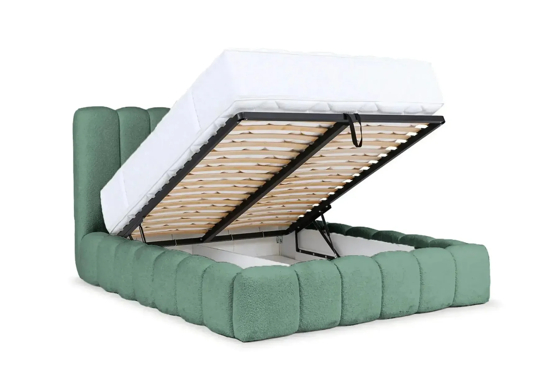 Garance - Lit Coffre Tissu Chenille 140X200Cm - Image 67