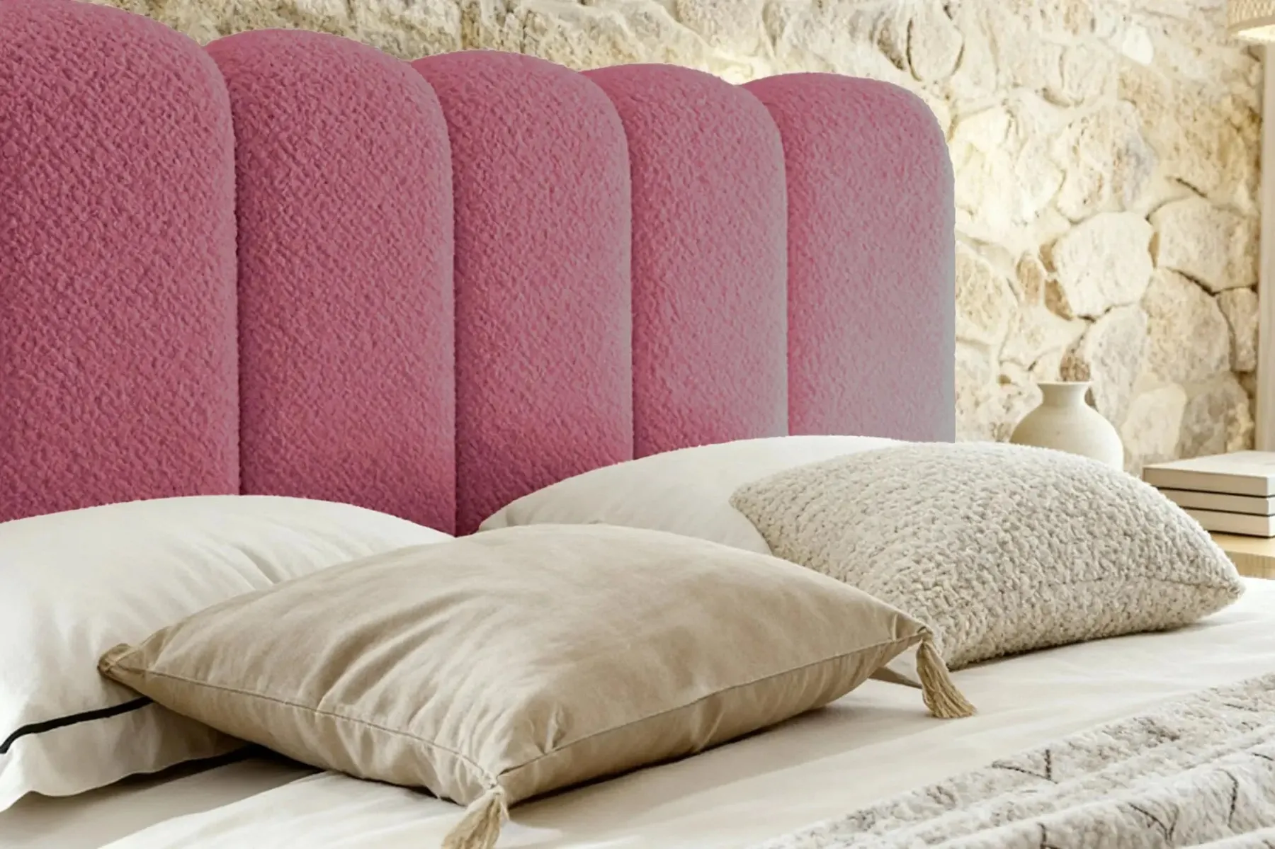 Garance - Lit Coffre Tissu Chenille 140X200Cm - Image 72