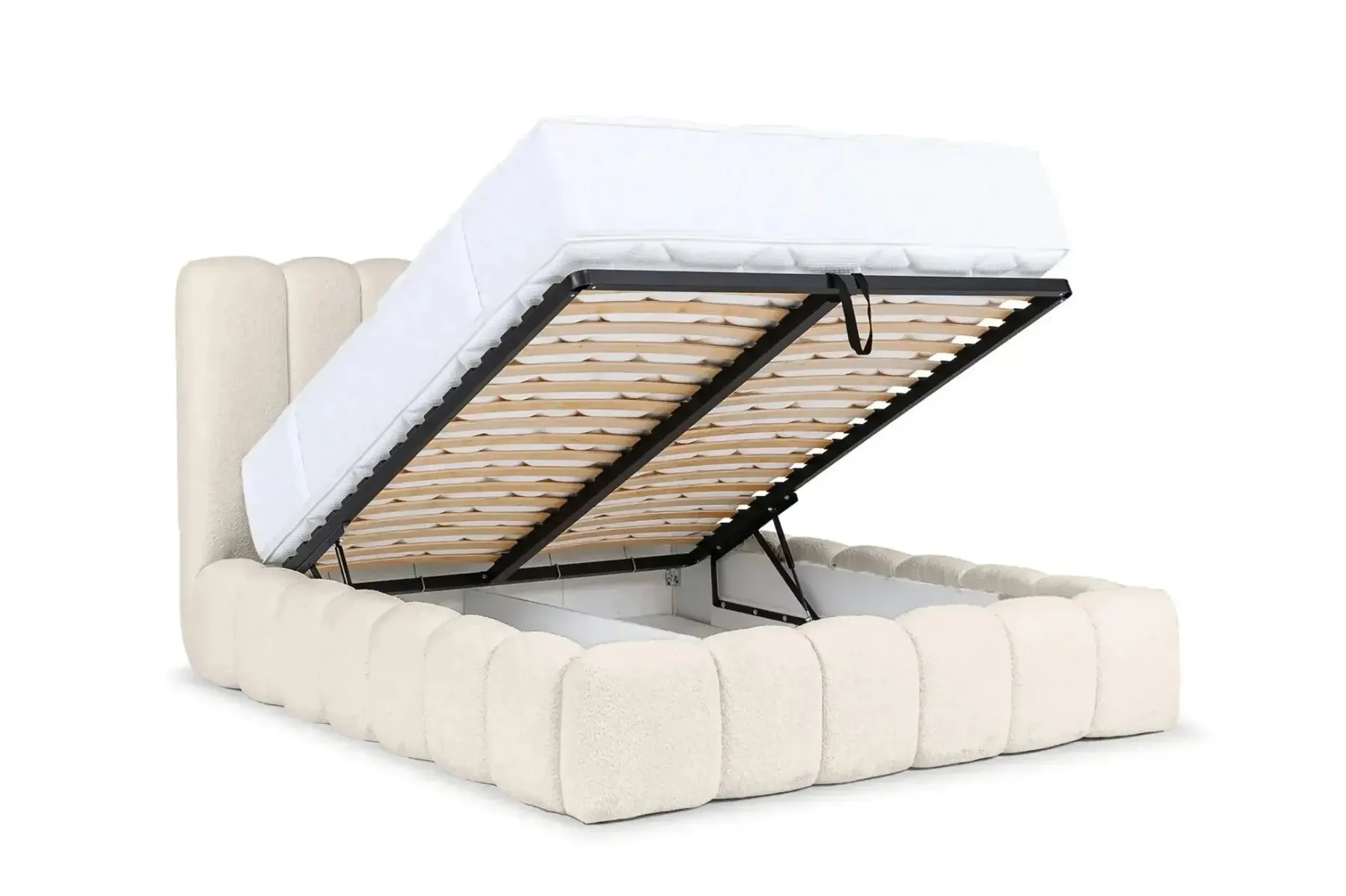 Garance - Lit Coffre Tissu Chenille 140X200Cm - Image 9