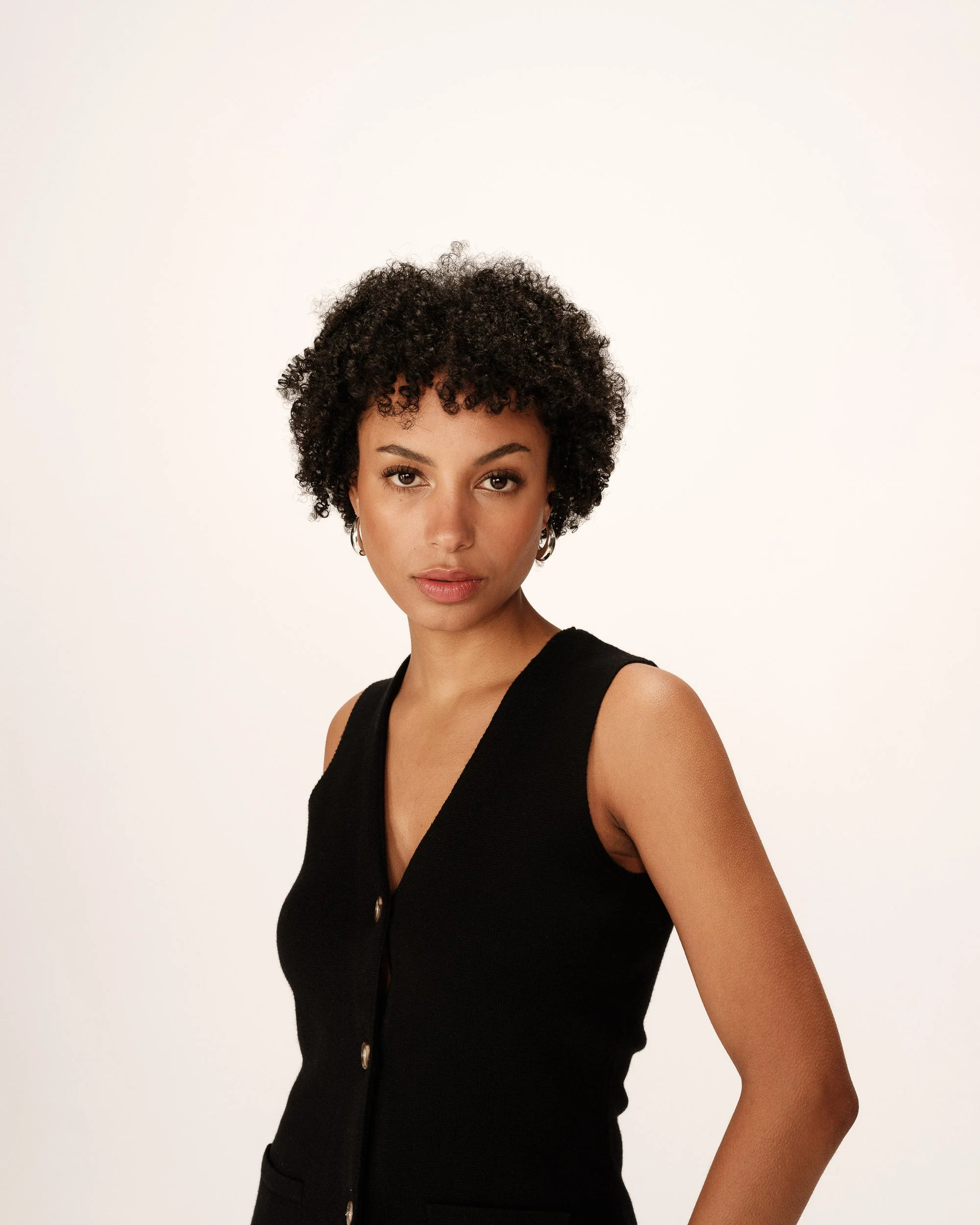 Gilet Panama - Noir - Image 4