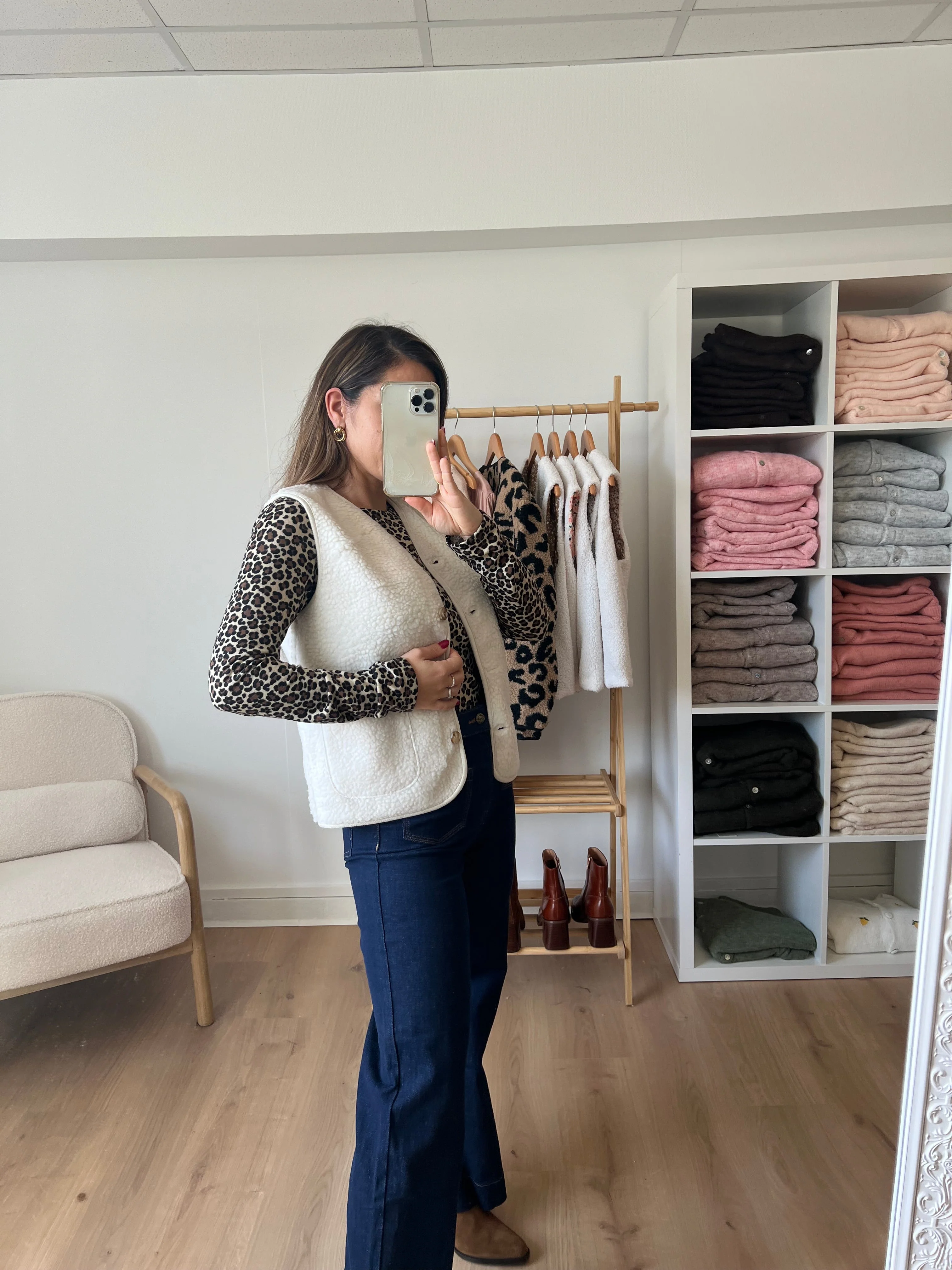 Gilet Berger Arianne Écru - Image 2