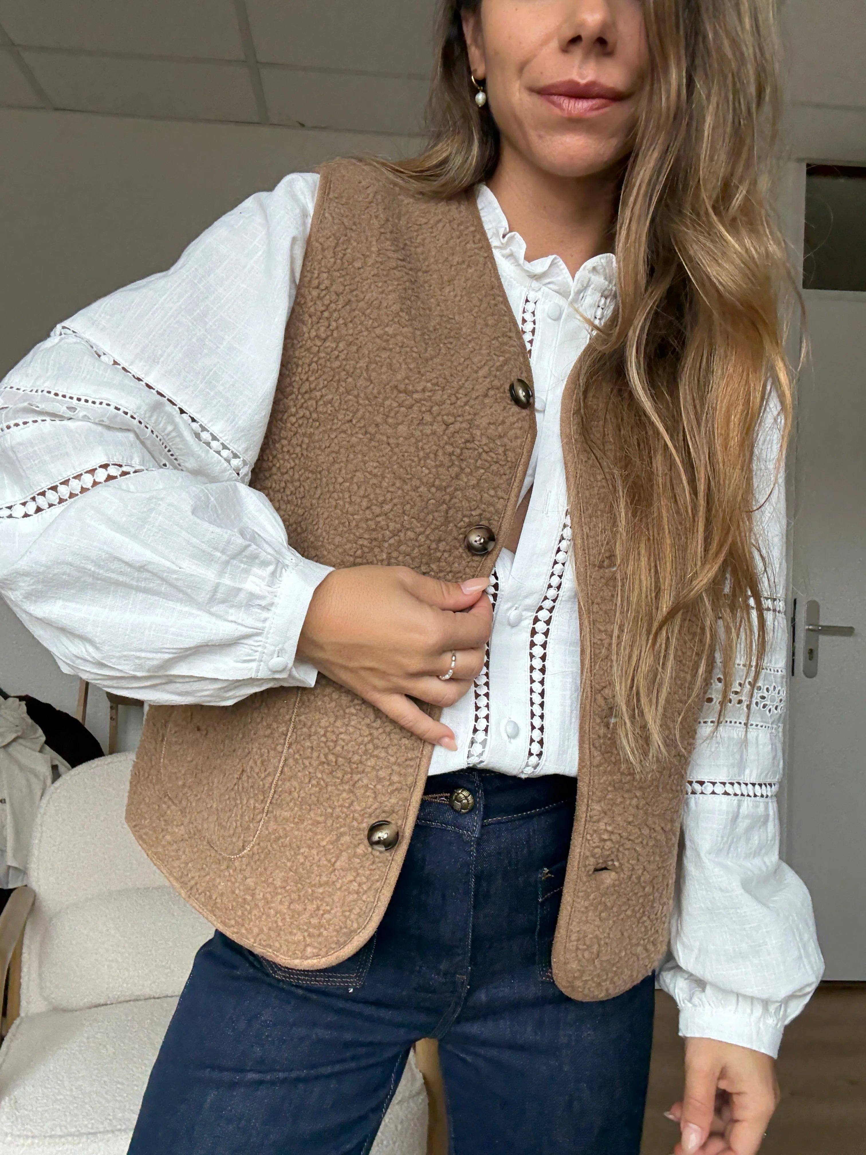 Gilet Berger Arianne Camel - Image 10