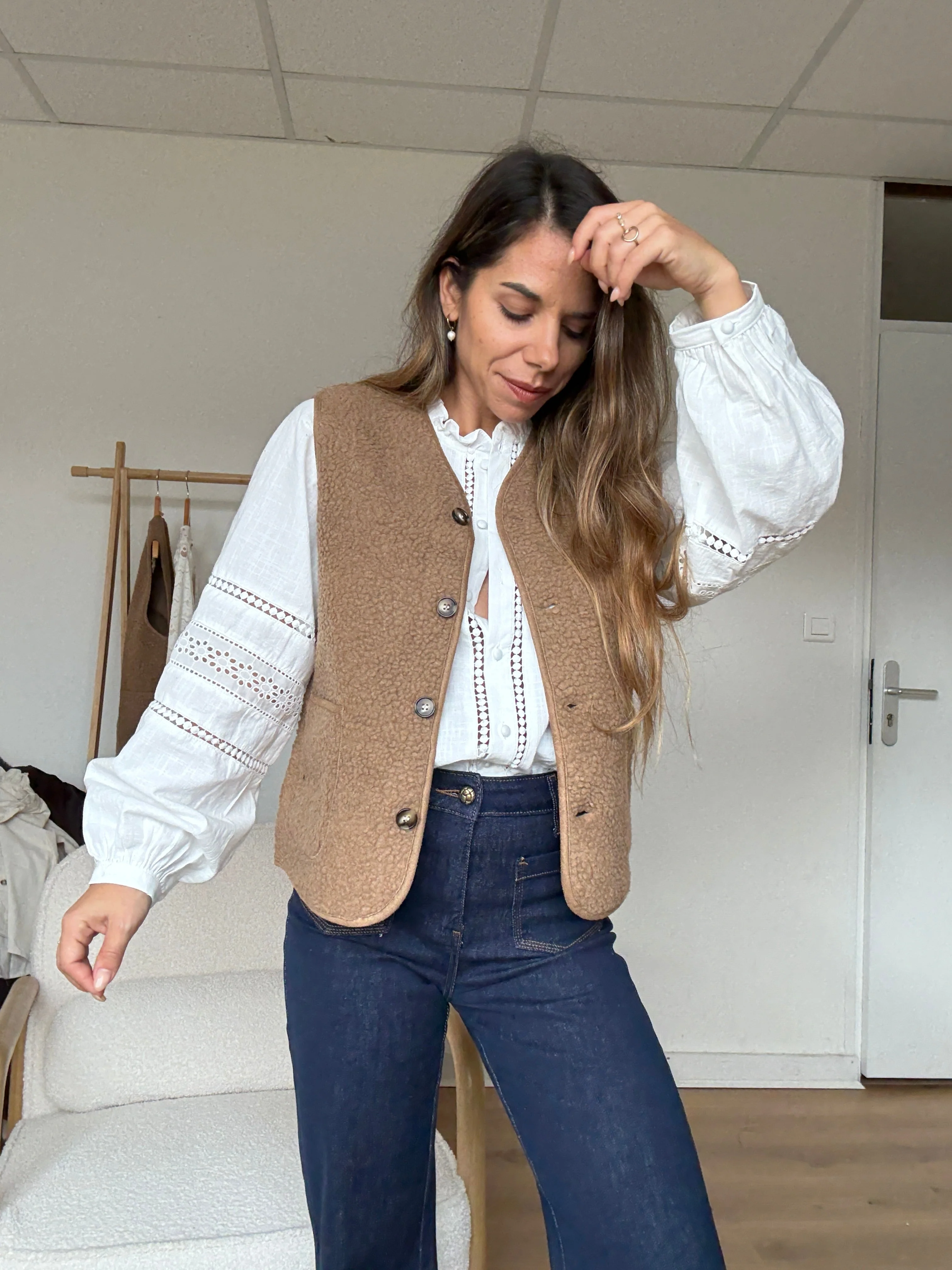 Gilet Berger Arianne Camel - Image 4
