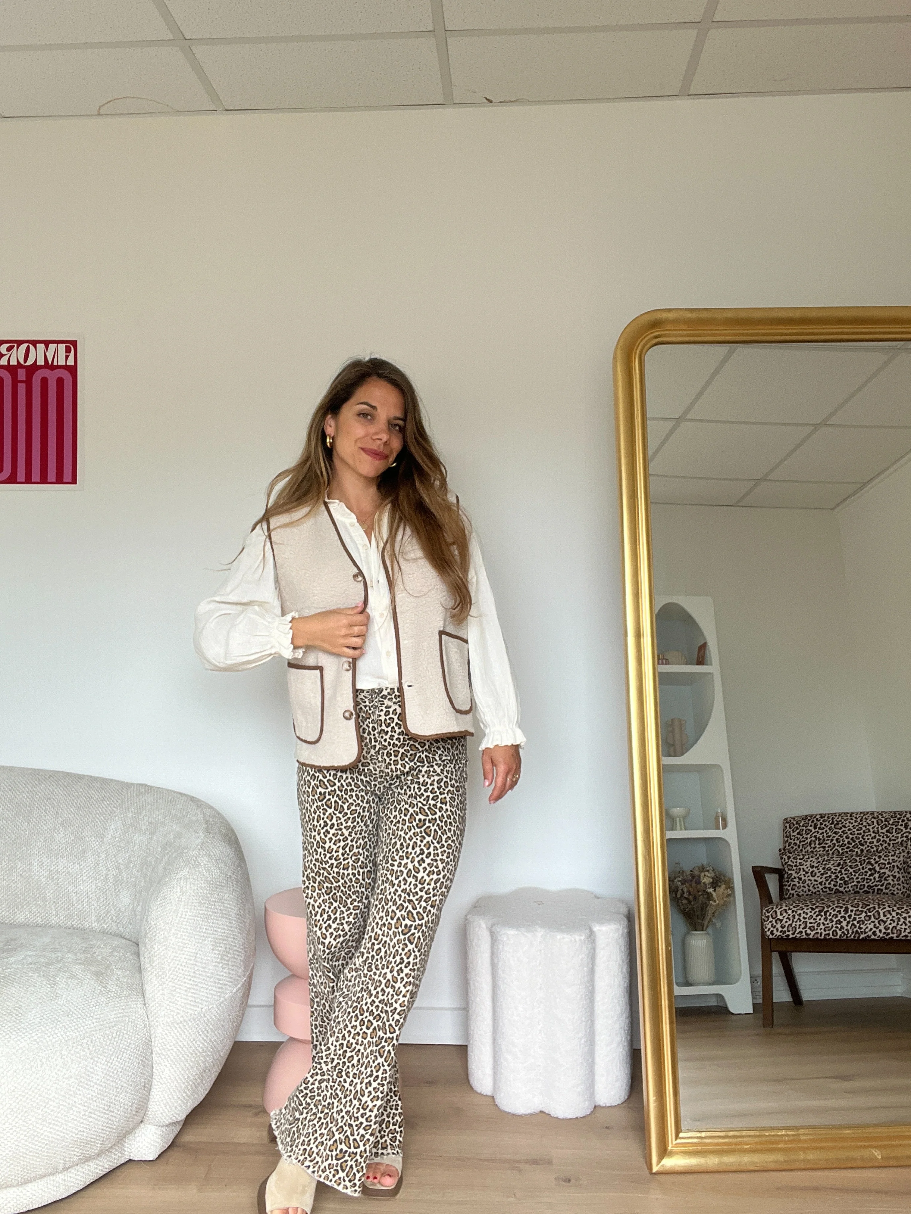 Gilet Berger Laura Beige - Image 6