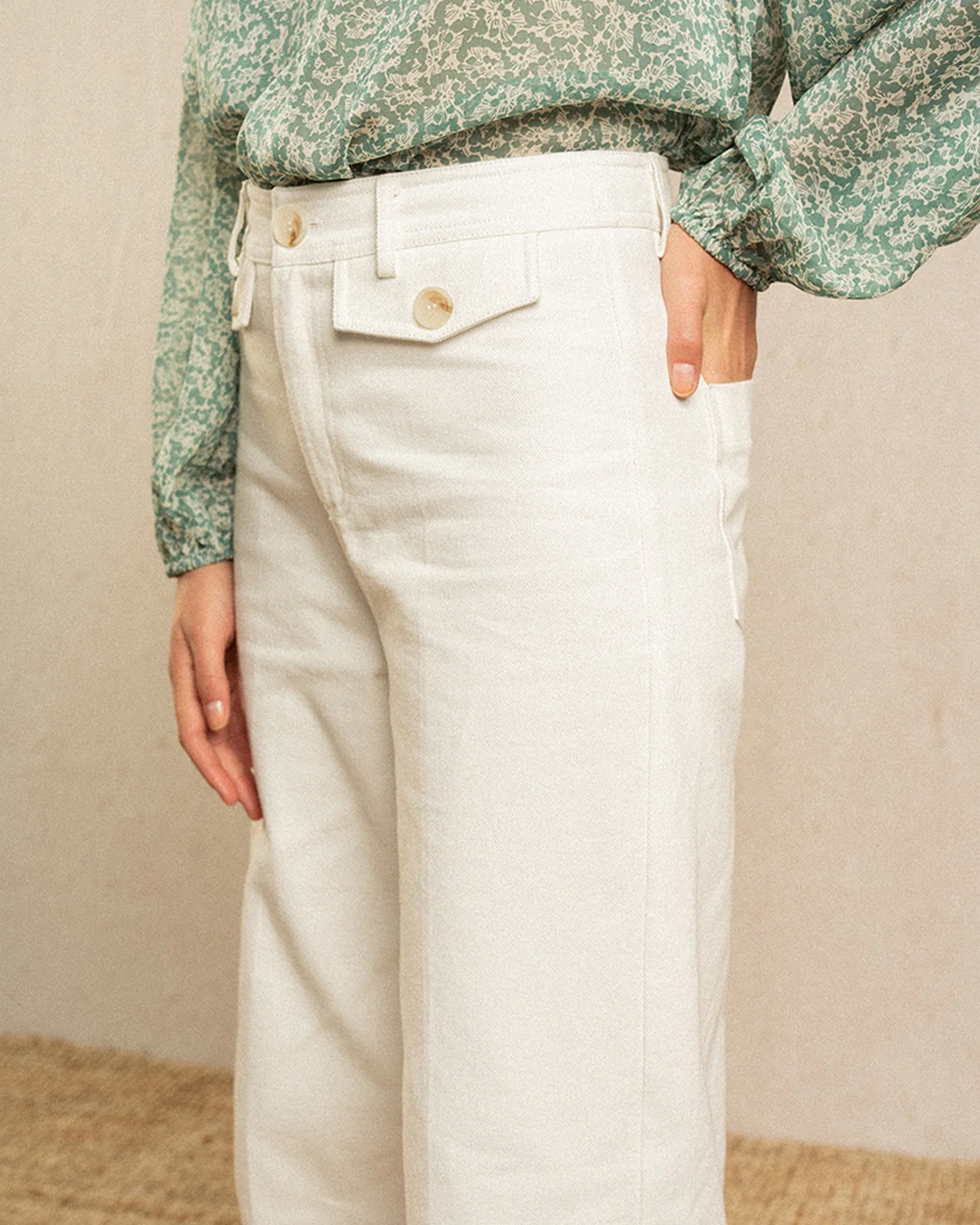 Pantalon Imaginative - Blanc - Image 6