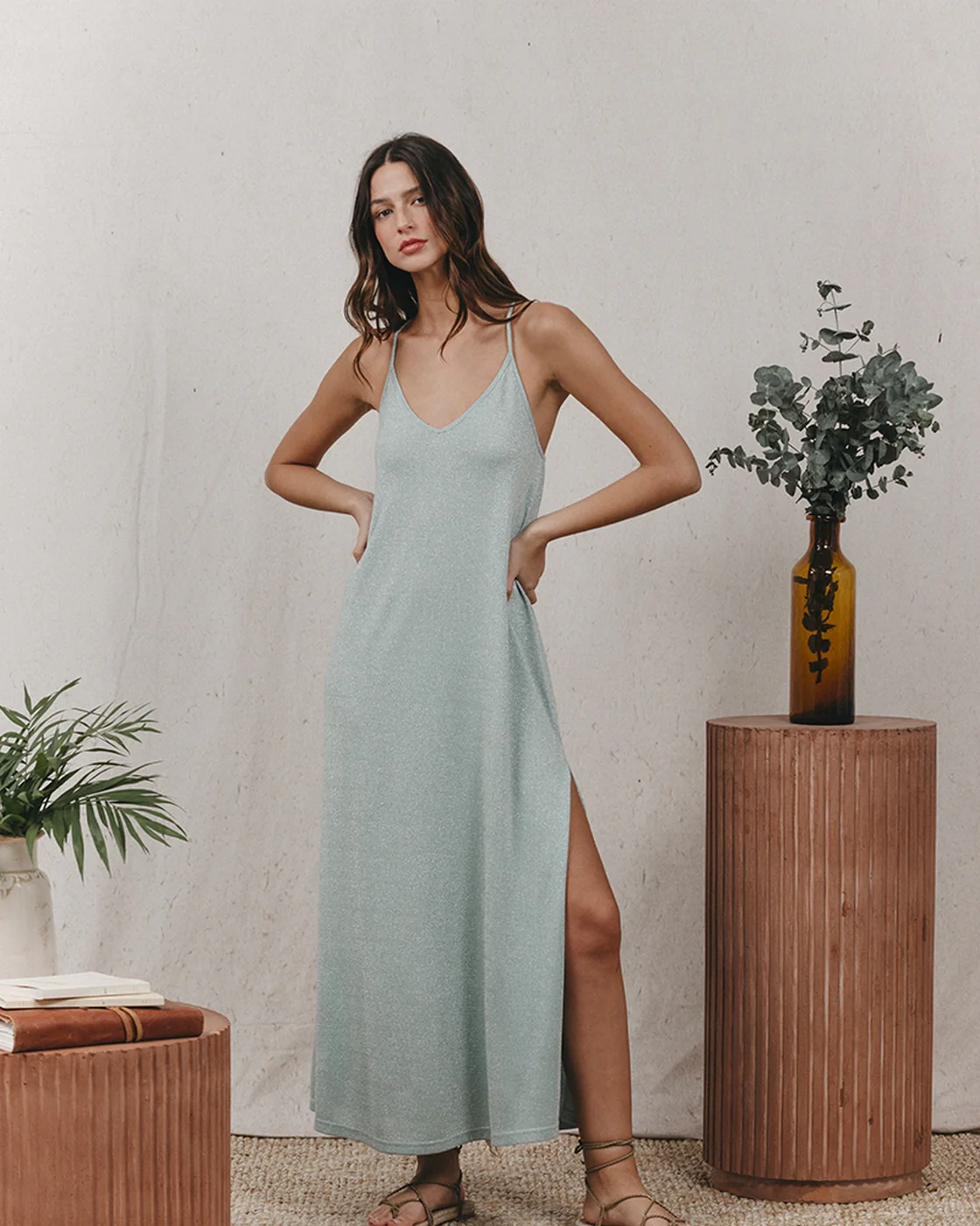 Robe Longue Kenya - Vert - Image 6