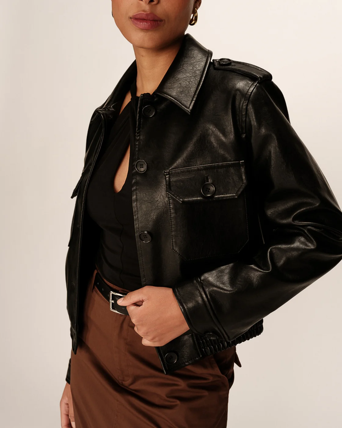 Blouson Perle - Noir - Image 5