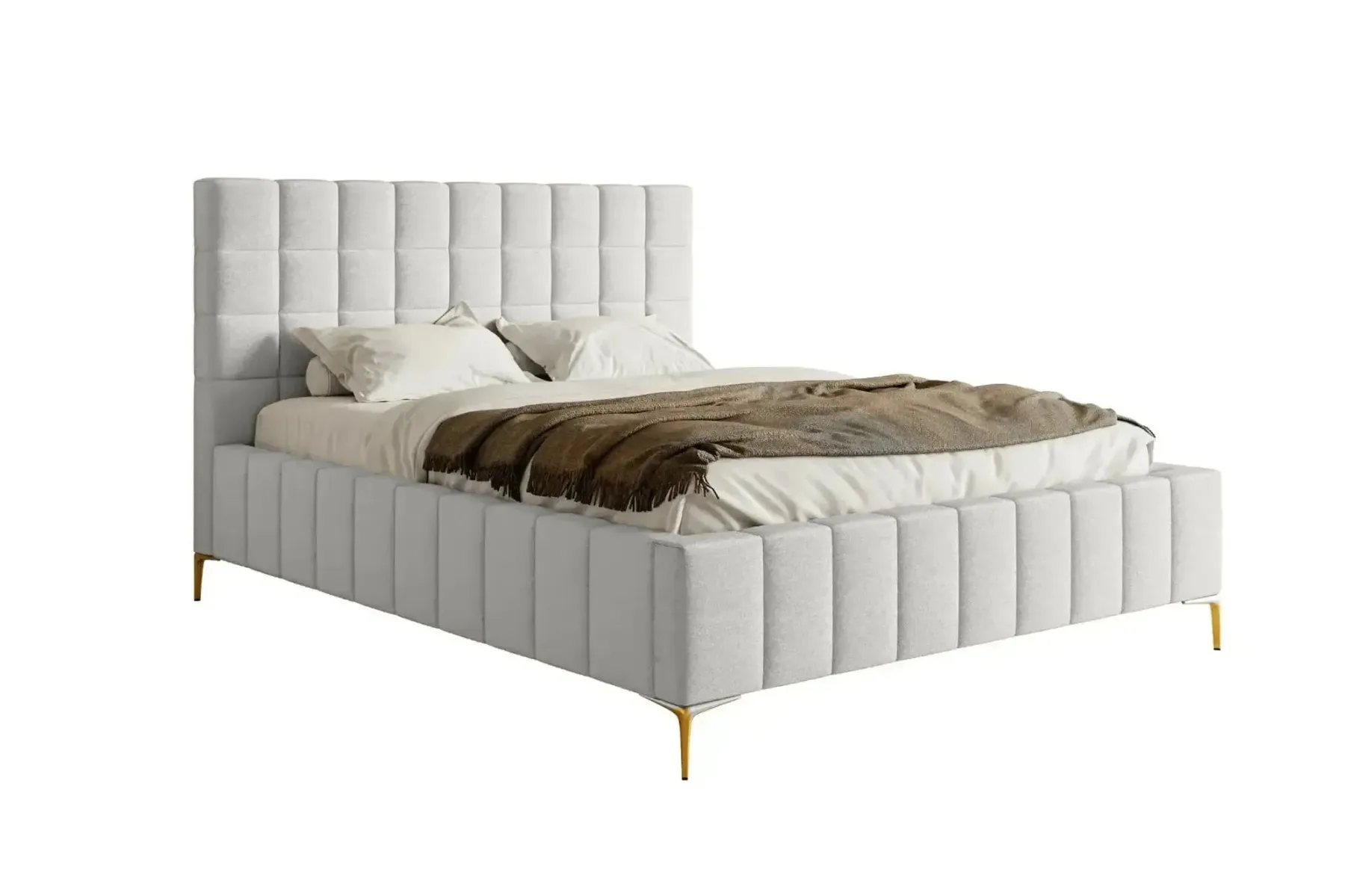 Gregoire - Lit Coffre Tissu Chiné 140X200Cm - Image 18