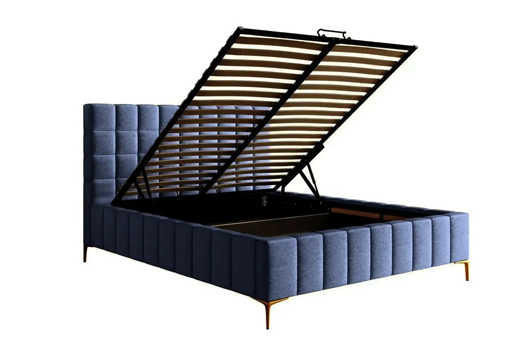Gregoire - Lit Coffre Tissu Chiné 140X200Cm - Image 29