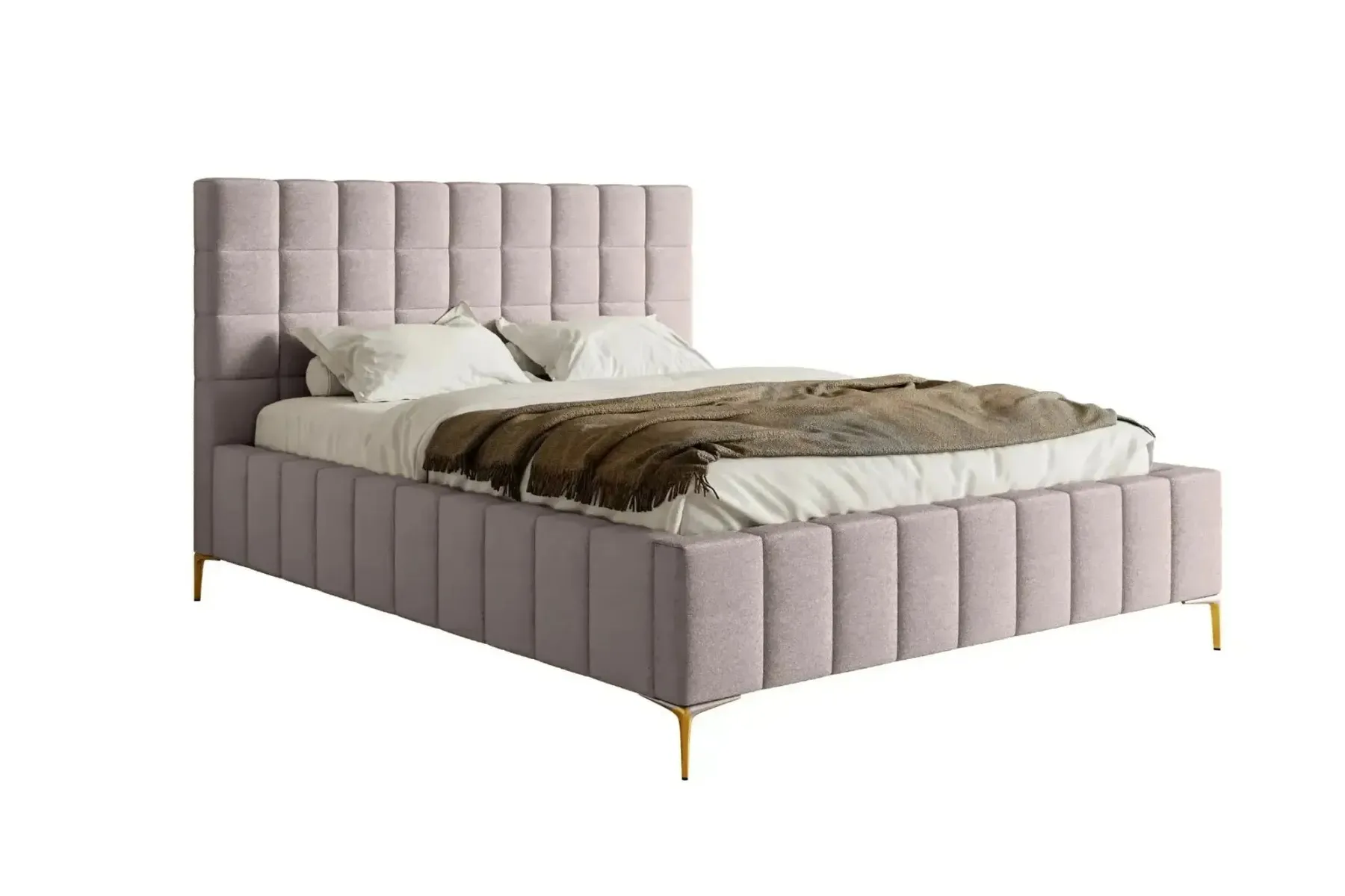 Gregoire - Lit Coffre Tissu Chiné 140X200Cm - Image 58