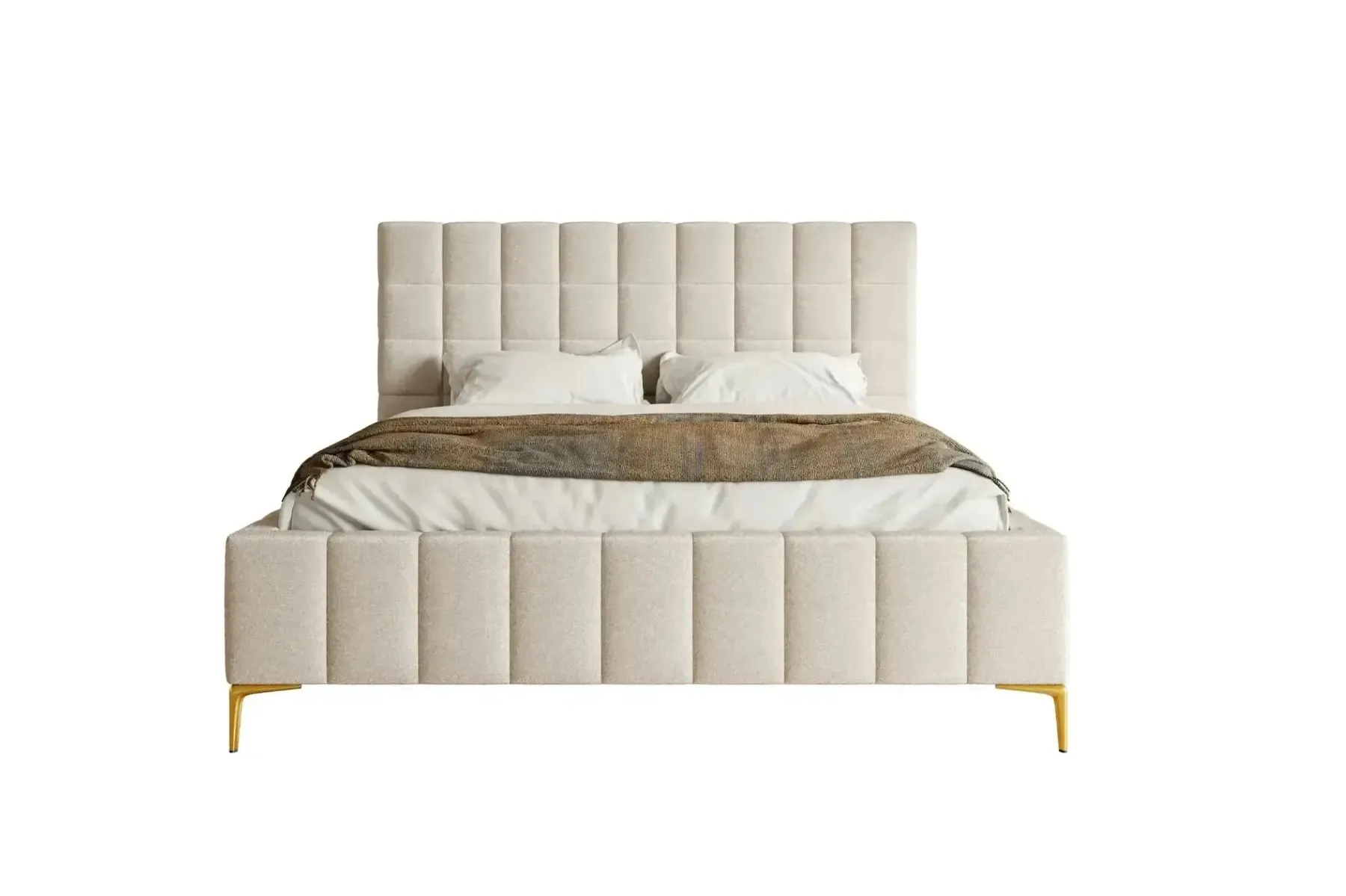 Gregoire - Lit Coffre Tissu Chiné 140X200Cm - Image 6