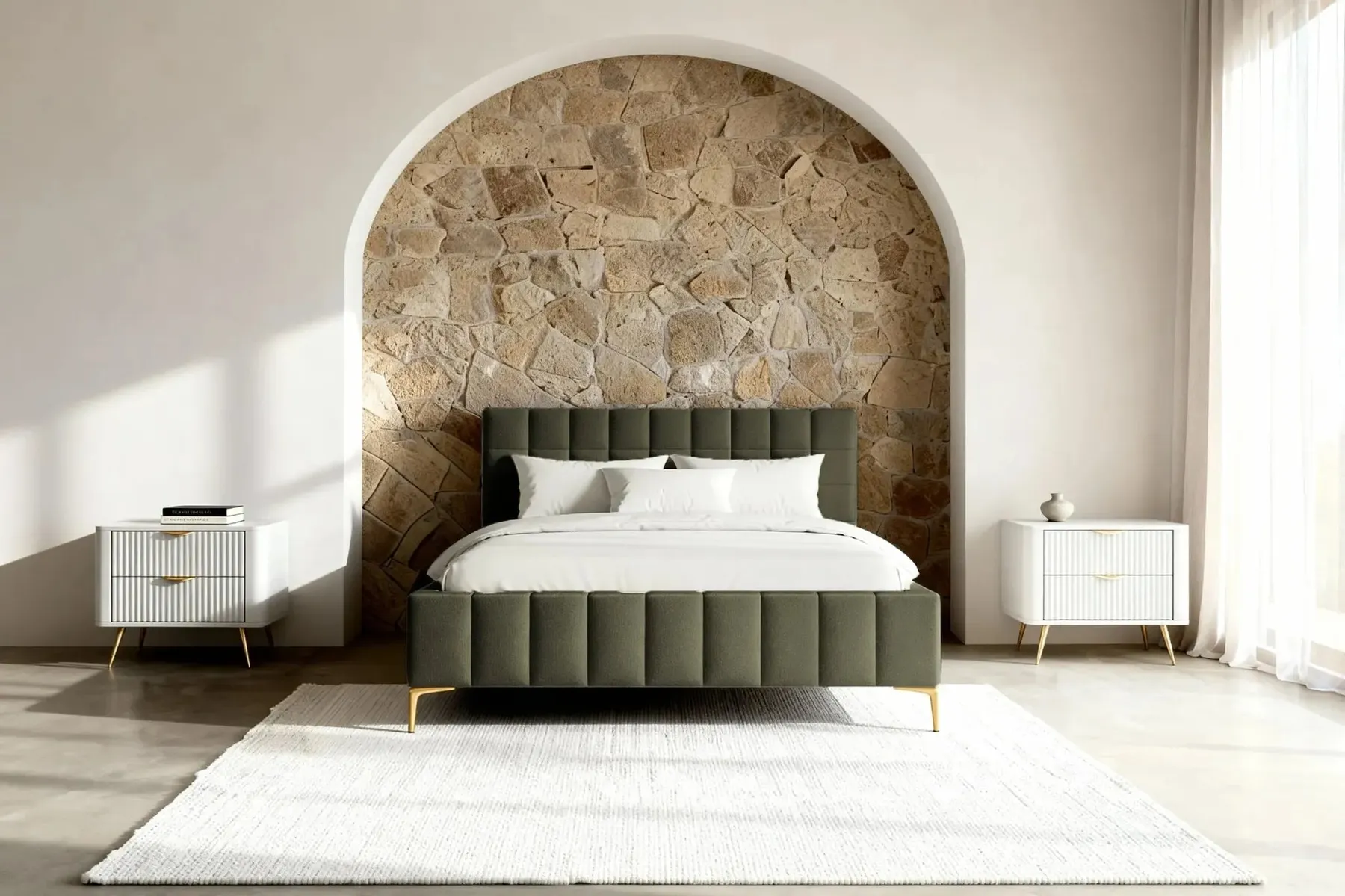 Gregoire - Lit Coffre Tissu Chiné 140X200Cm - Image 64