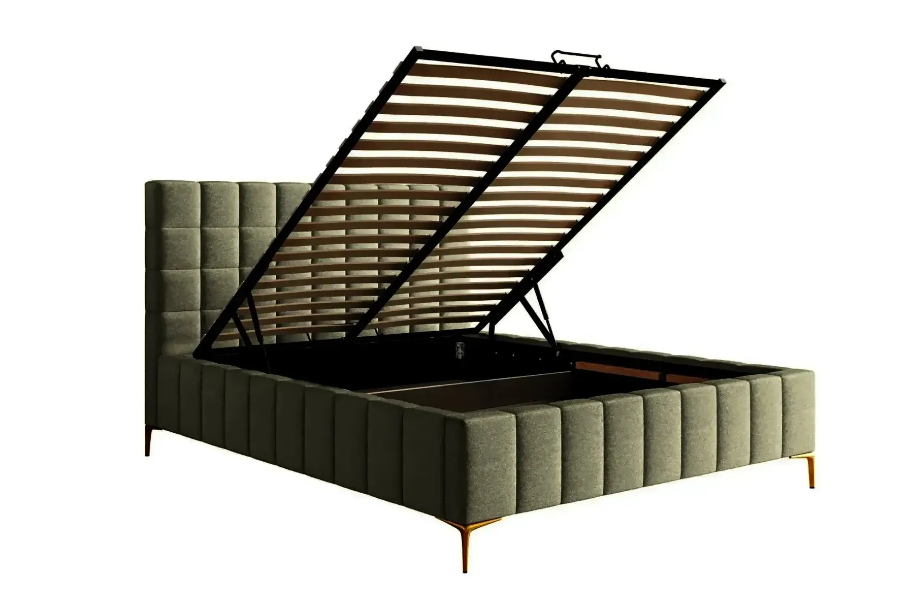 Gregoire - Lit Coffre Tissu Chiné 140X200Cm - Image 69