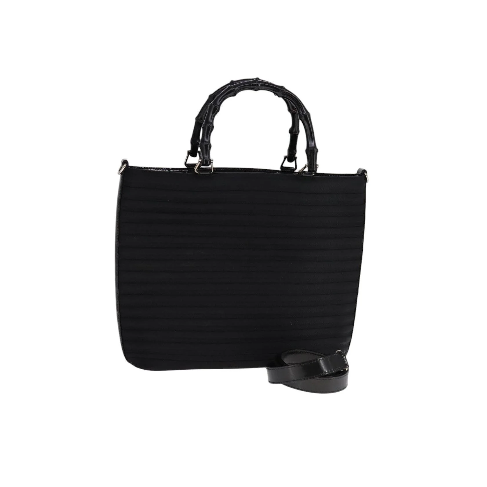 Tote Zippé Gucci Bamboo Convertible - Black - Image 16