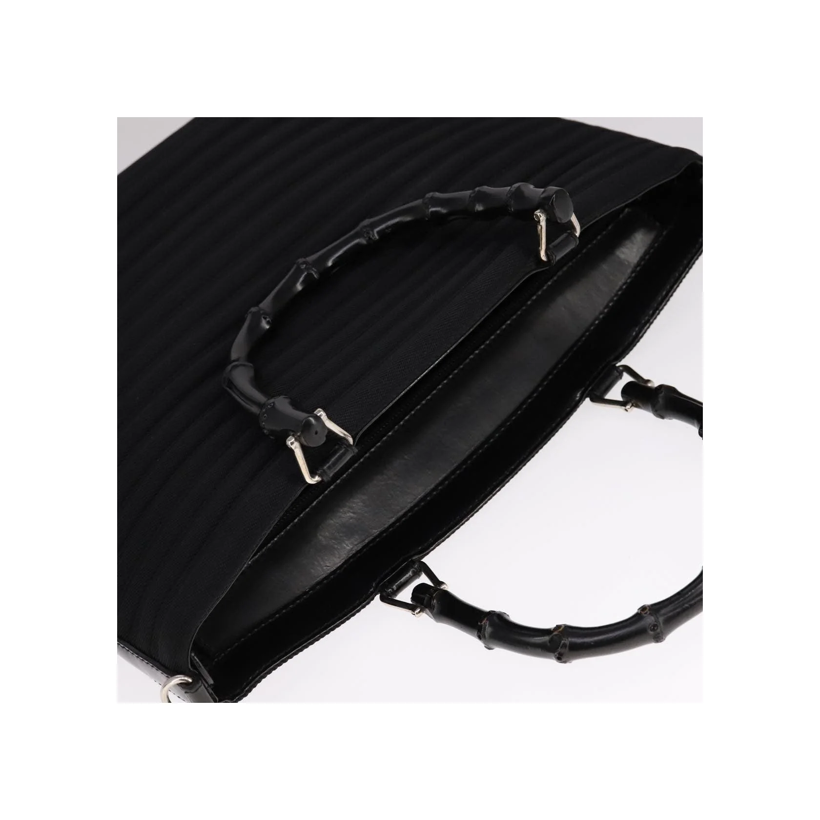 Tote Zippé Gucci Bamboo Convertible - Black - Image 18