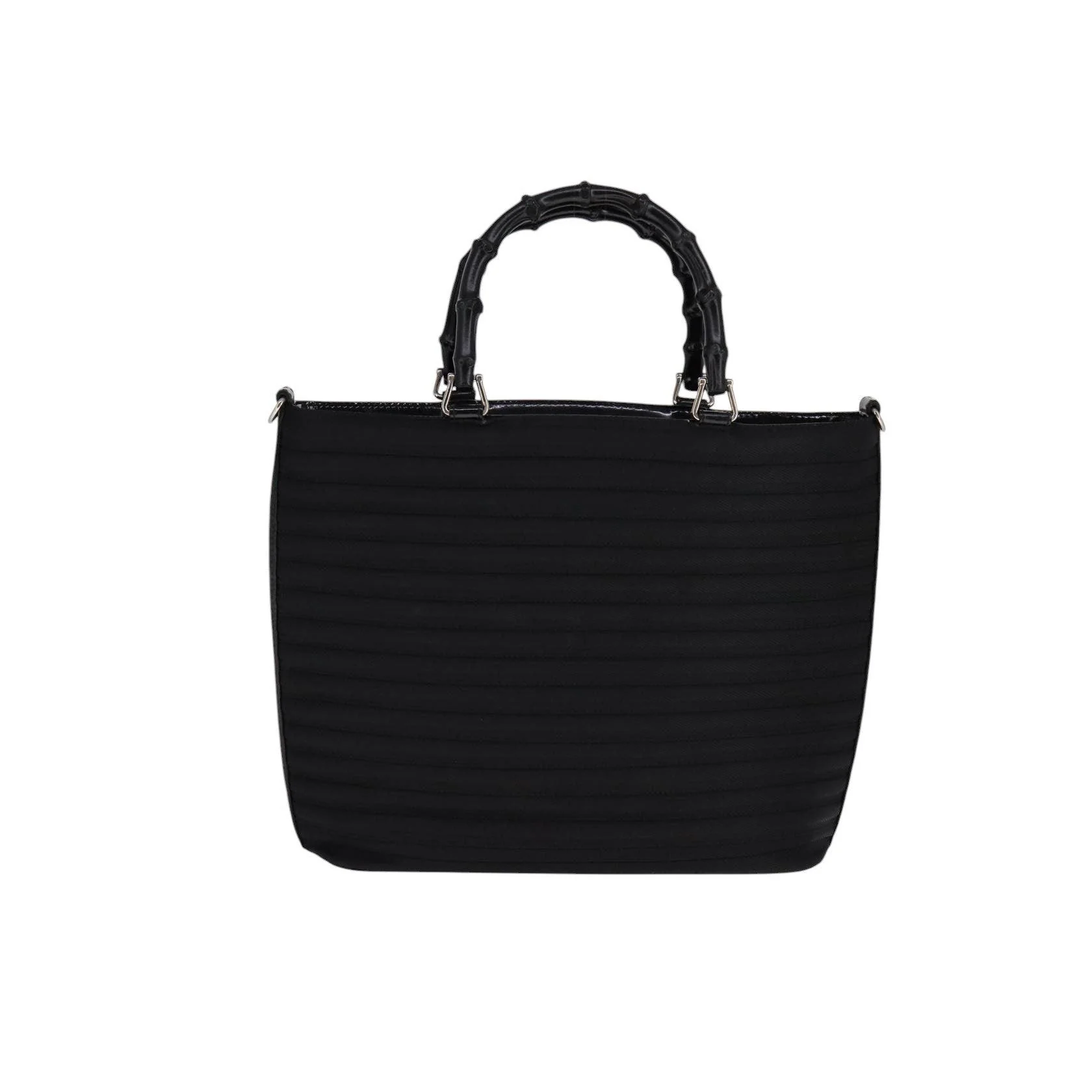 Tote Zippé Gucci Bamboo Convertible - Black - Image 2