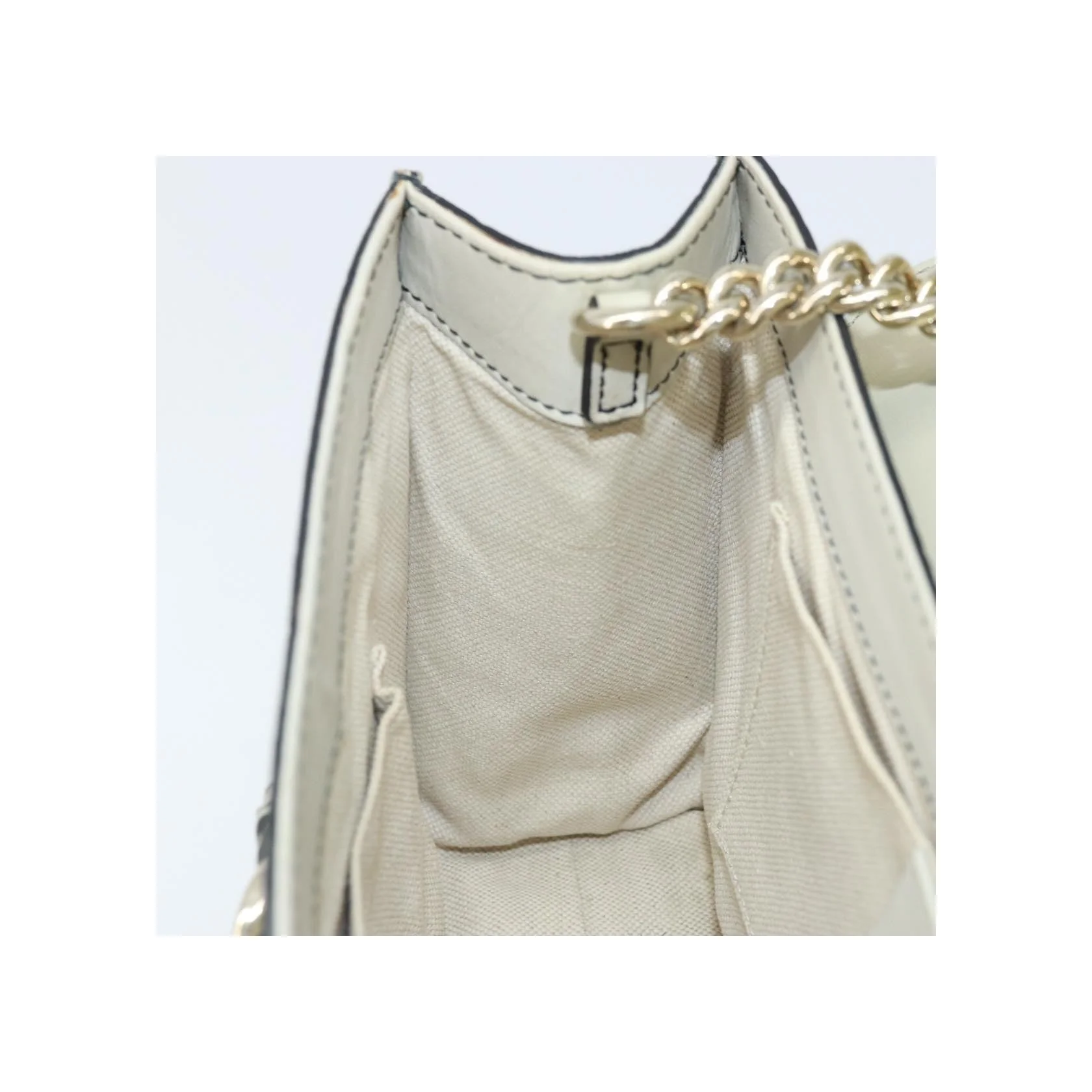 Sac À Rabat Chaîne Gucci Emily - Beige - Image 19