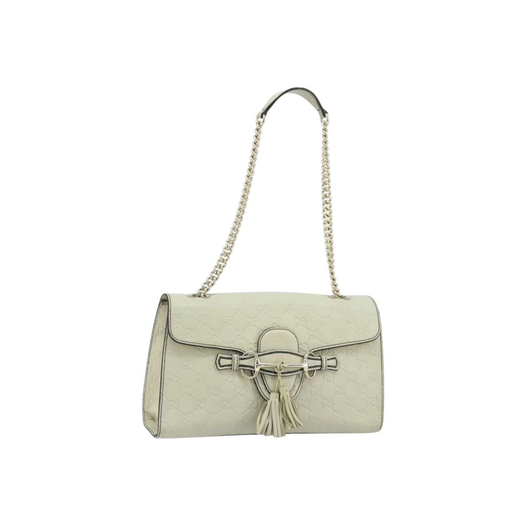 Sac À Rabat Chaîne Gucci Emily - Beige - Image 22