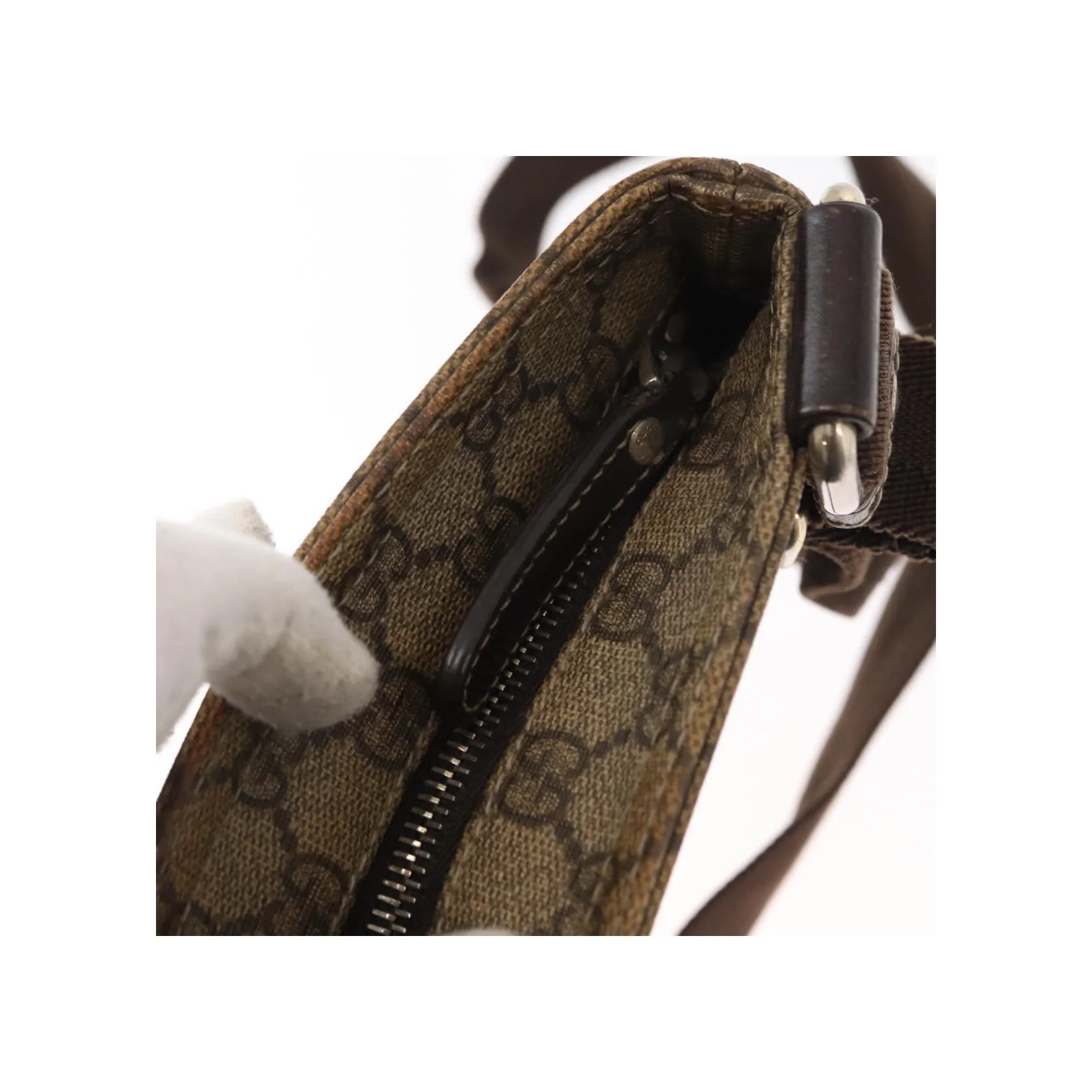 Sac Messager Plat Gucci - Beige - Image 13