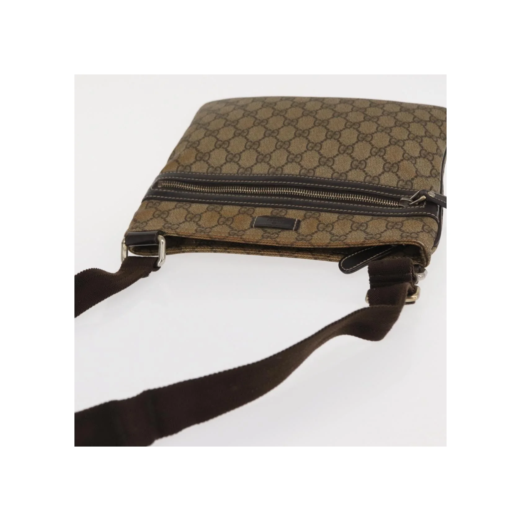 Sac Messager Plat Gucci - Beige - Image 15
