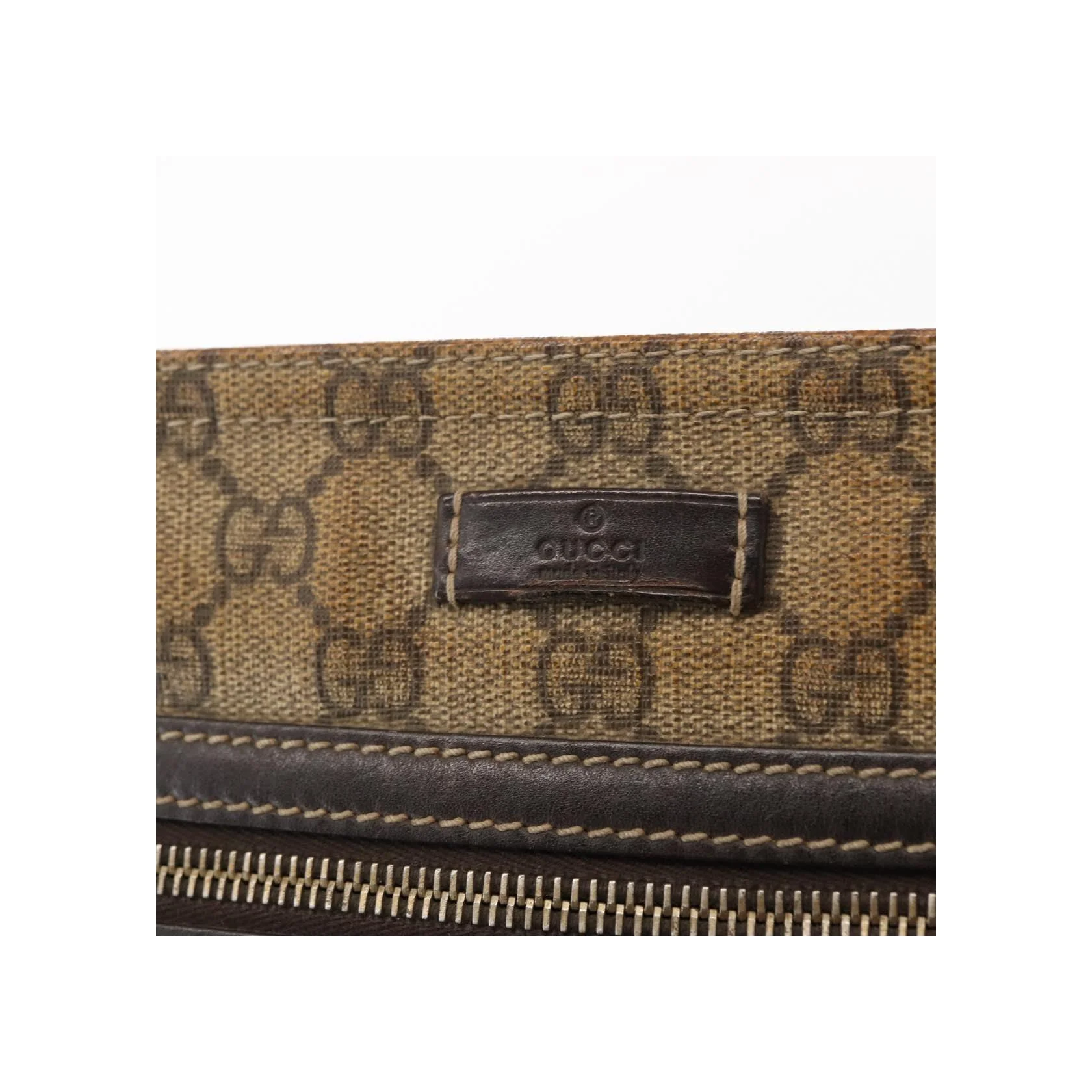 Sac Messager Plat Gucci - Beige - Image 16