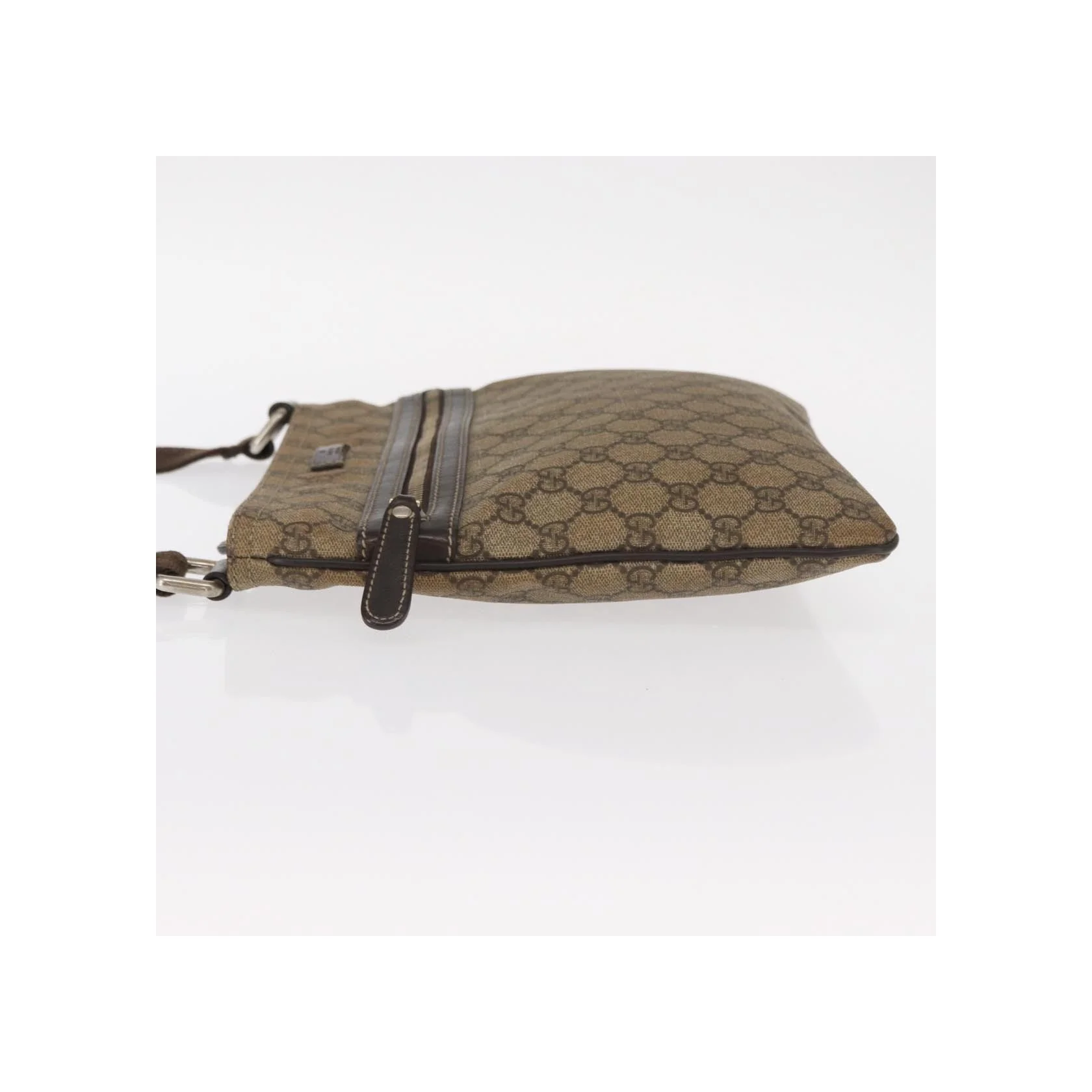 Sac Messager Plat Gucci - Beige - Image 4