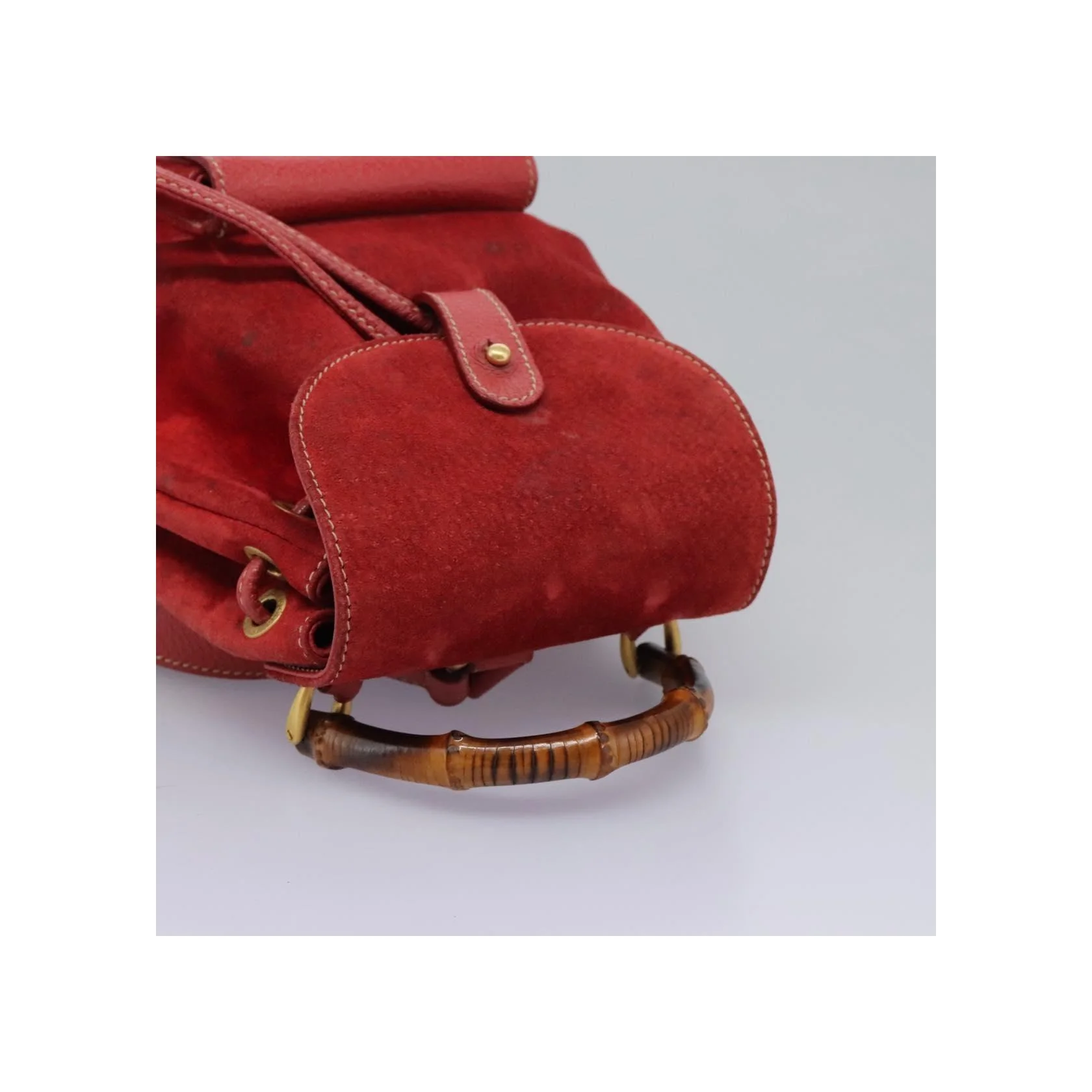 Sac À Dos Gucci Bamboo - Red - Image 14