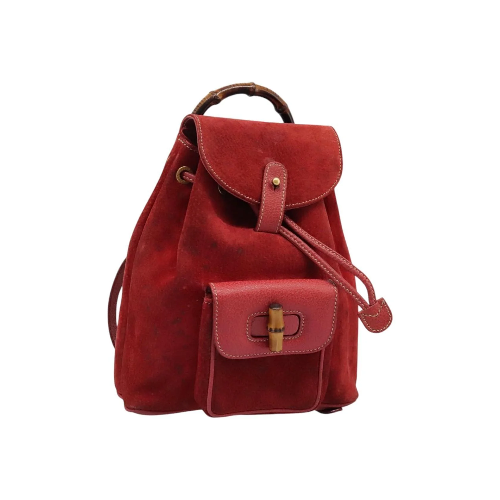 Sac À Dos Gucci Bamboo - Red - Image 15