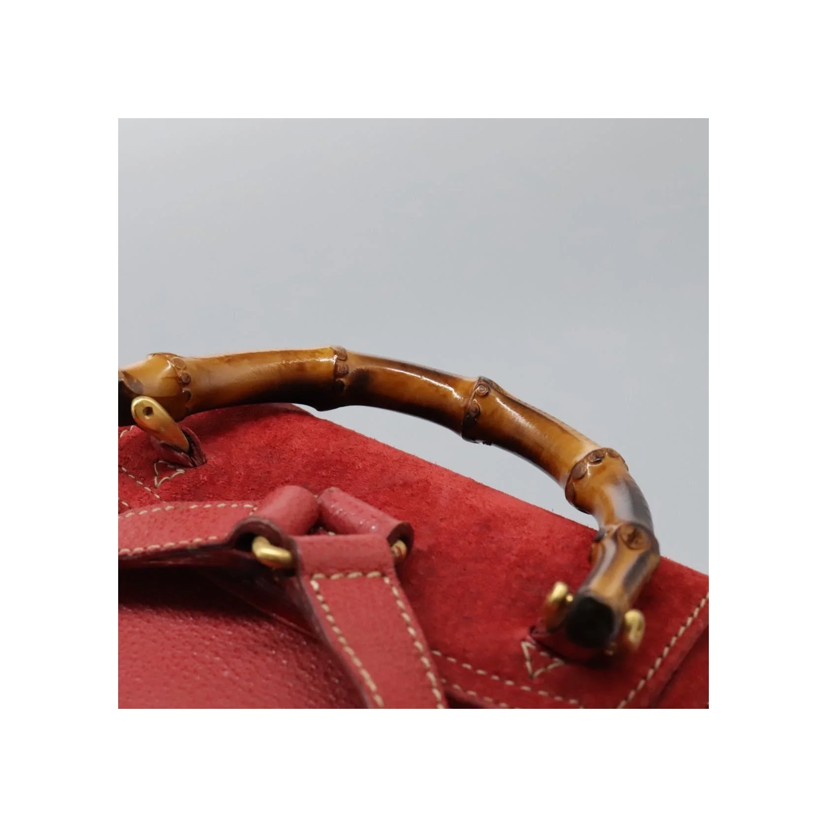 Sac À Dos Gucci Bamboo - Red - Image 18