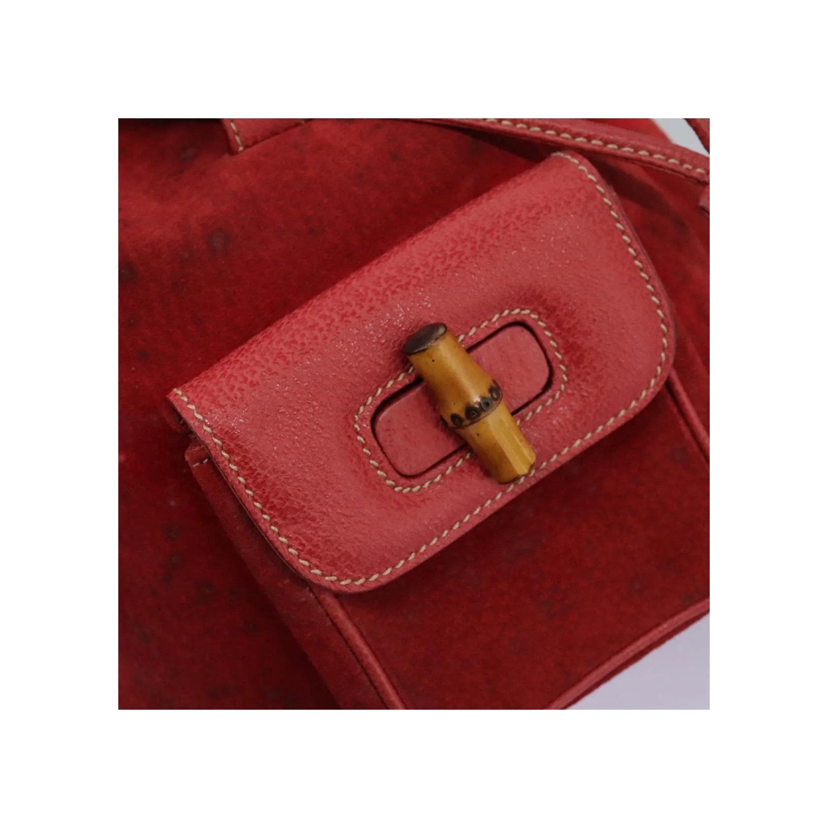 Sac À Dos Gucci Bamboo - Red - Image 20
