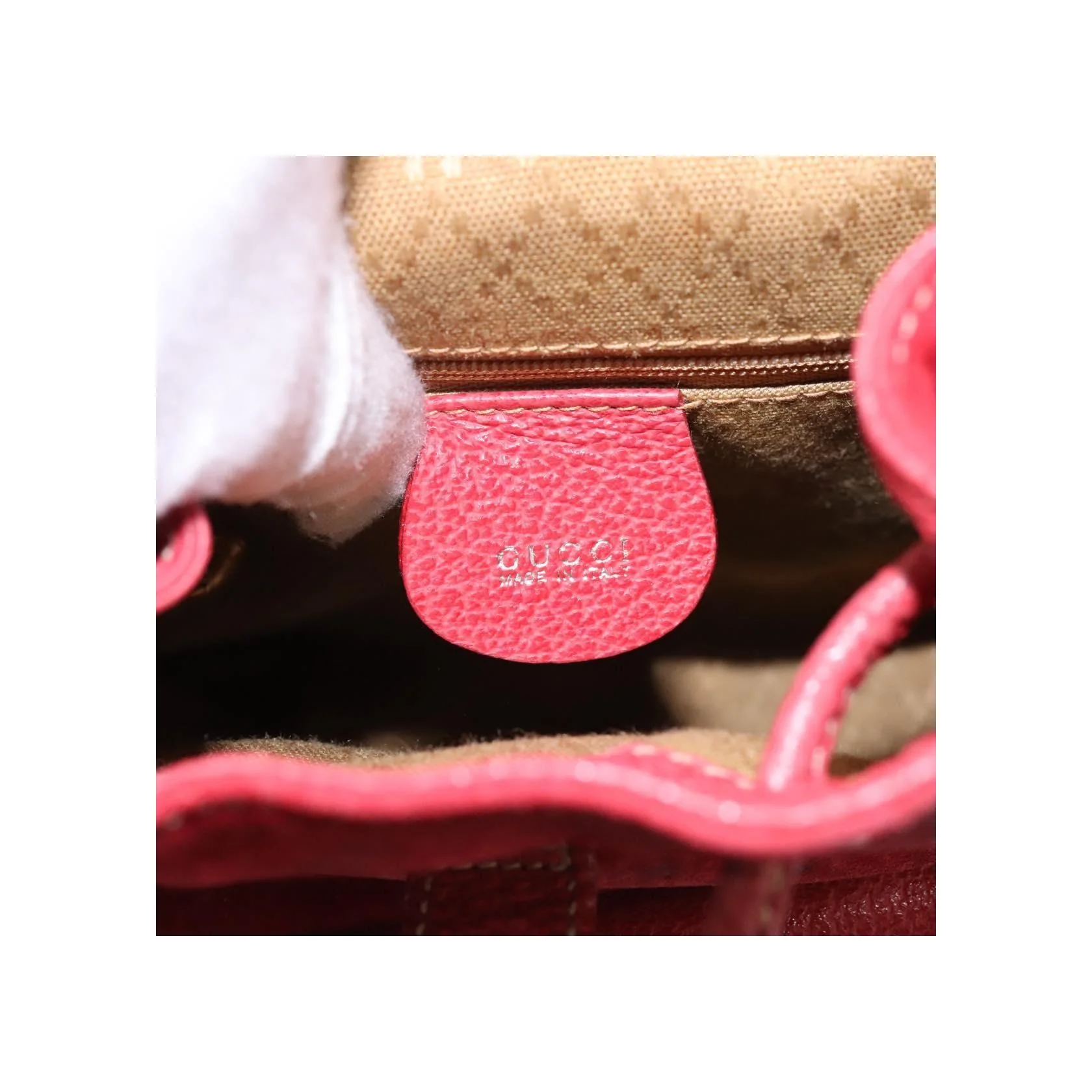 Sac À Dos Gucci Bamboo - Red - Image 6