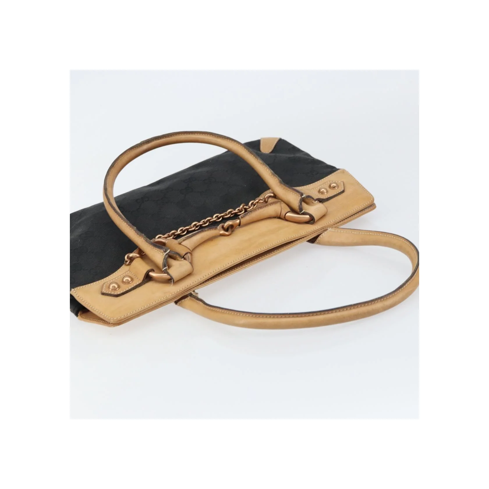 Tote Bag Gucci Horsebit Bracket - Black - Image 16
