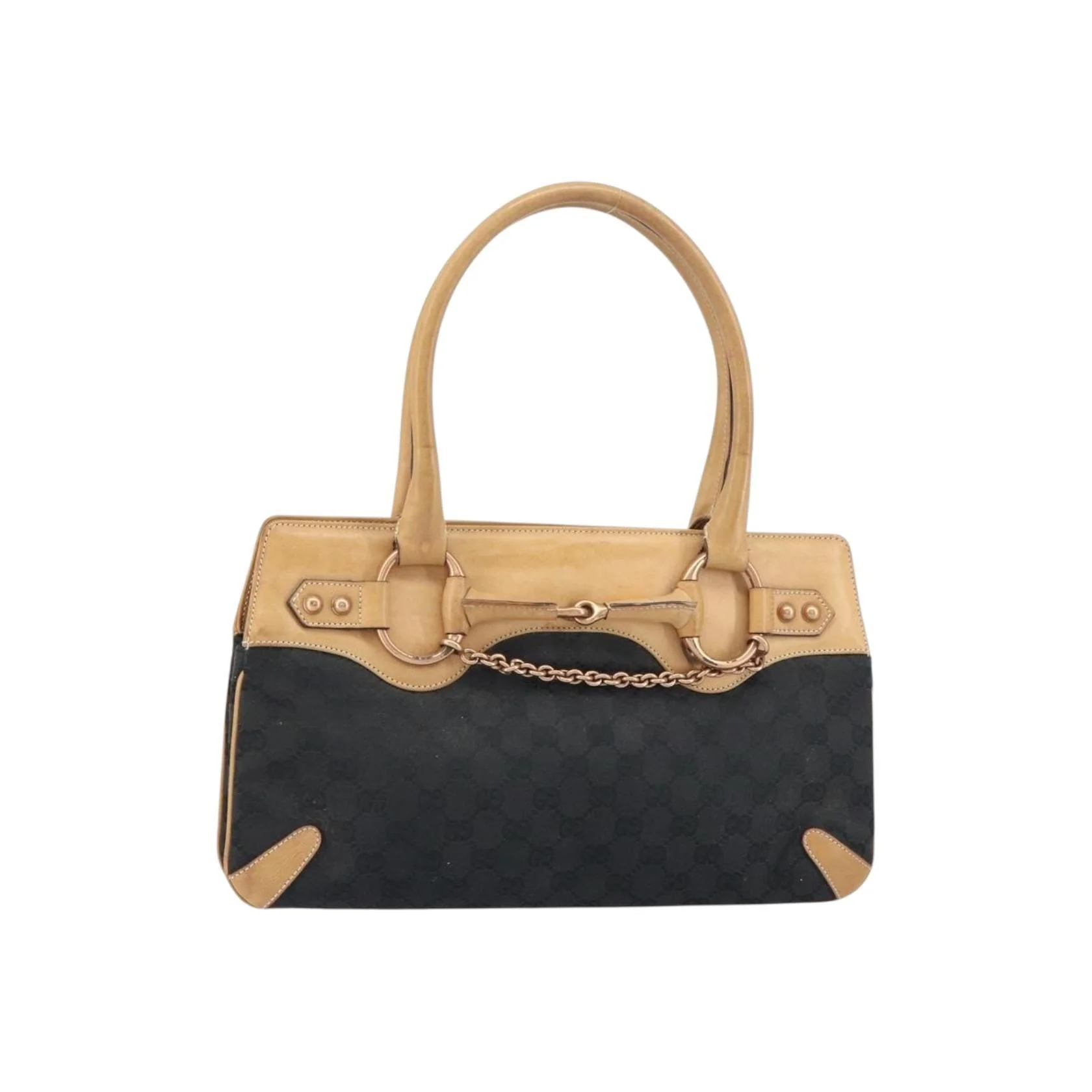 Tote Bag Gucci Horsebit Bracket - Black - Image 18
