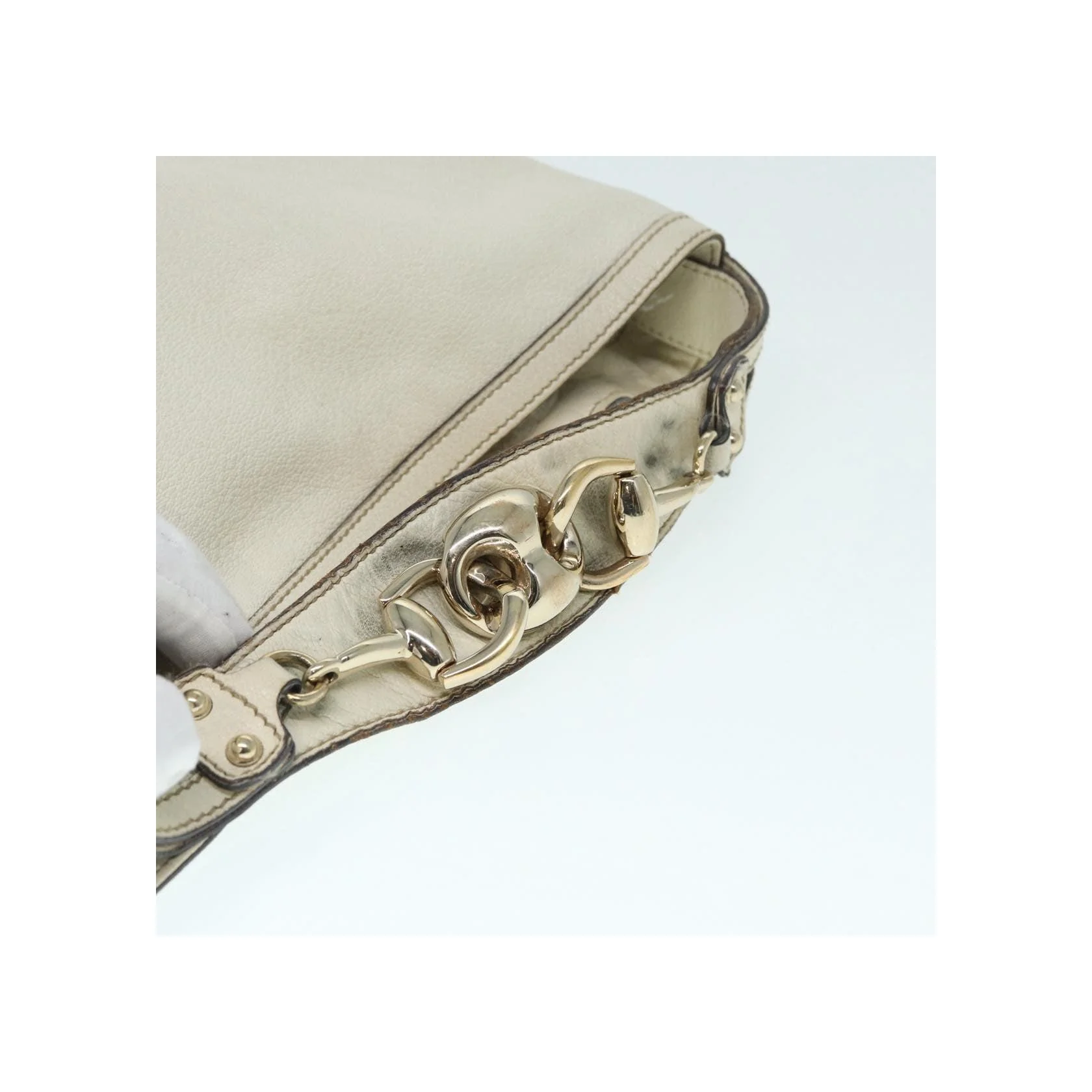 Sac Hobo Gucci Horsebit - Beige - Image 16