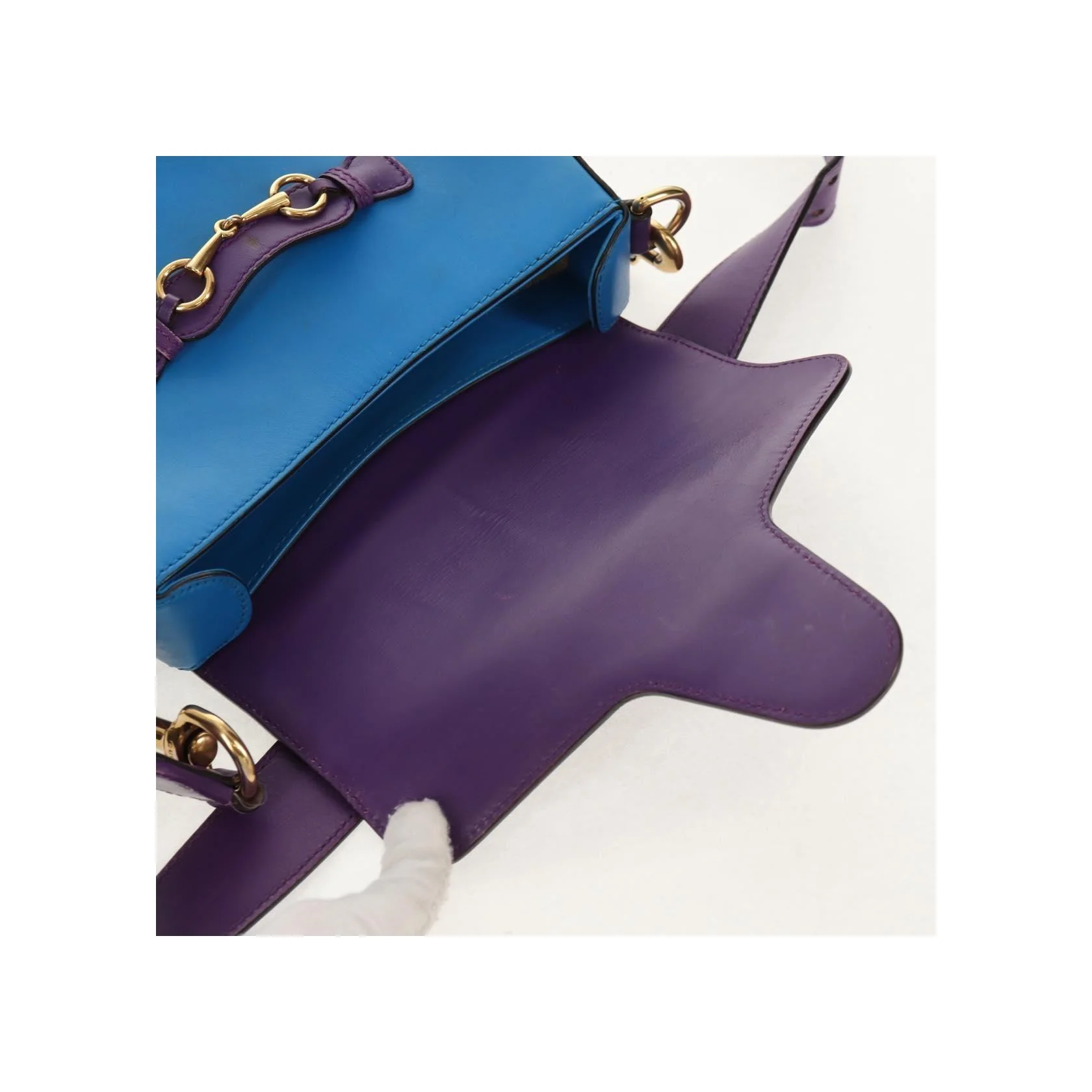 Sac À Bandoulière Gucci Lady Web - Blue - Image 23