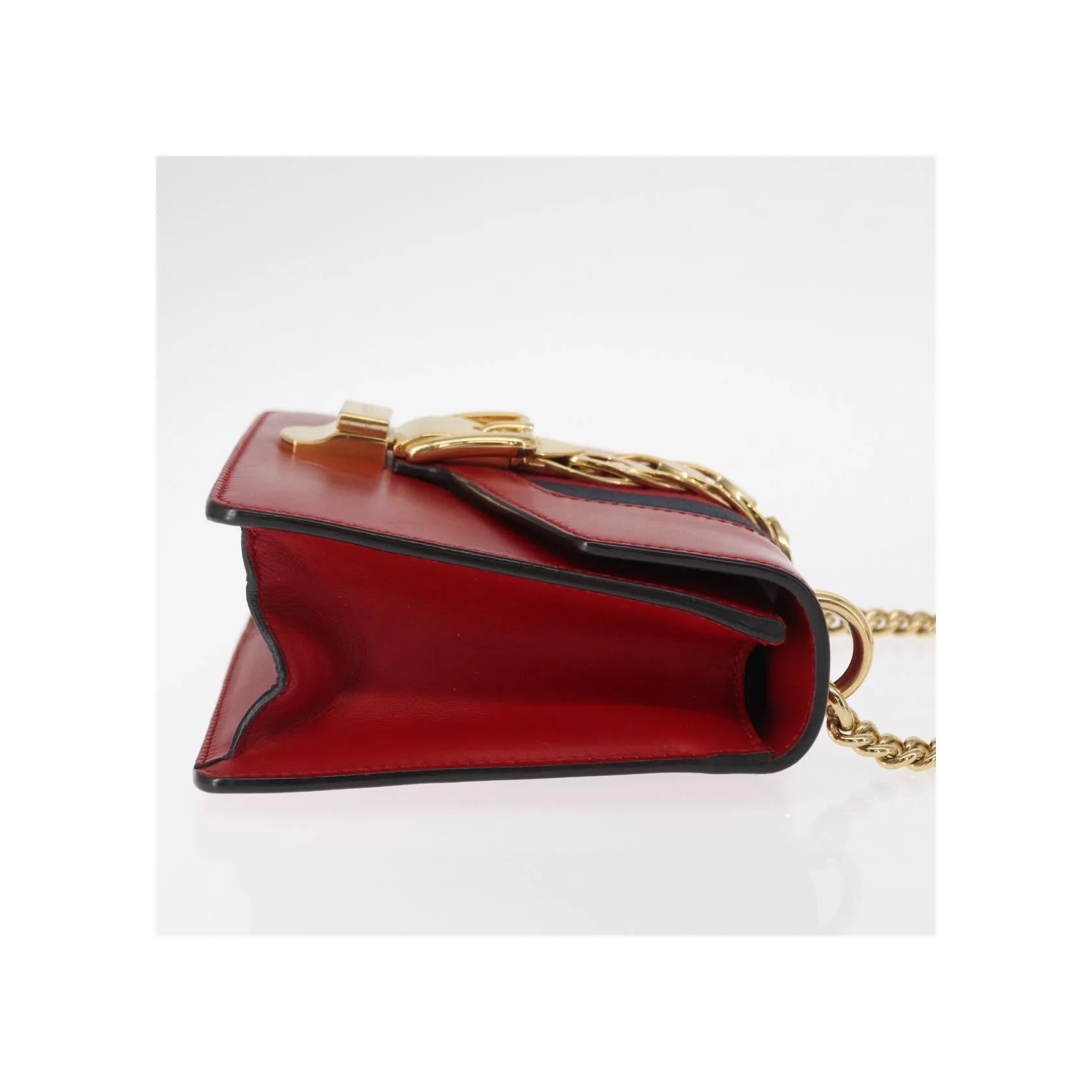 Sac À Bandoulière Gucci Sylvie Chaîne - Red - Image 3